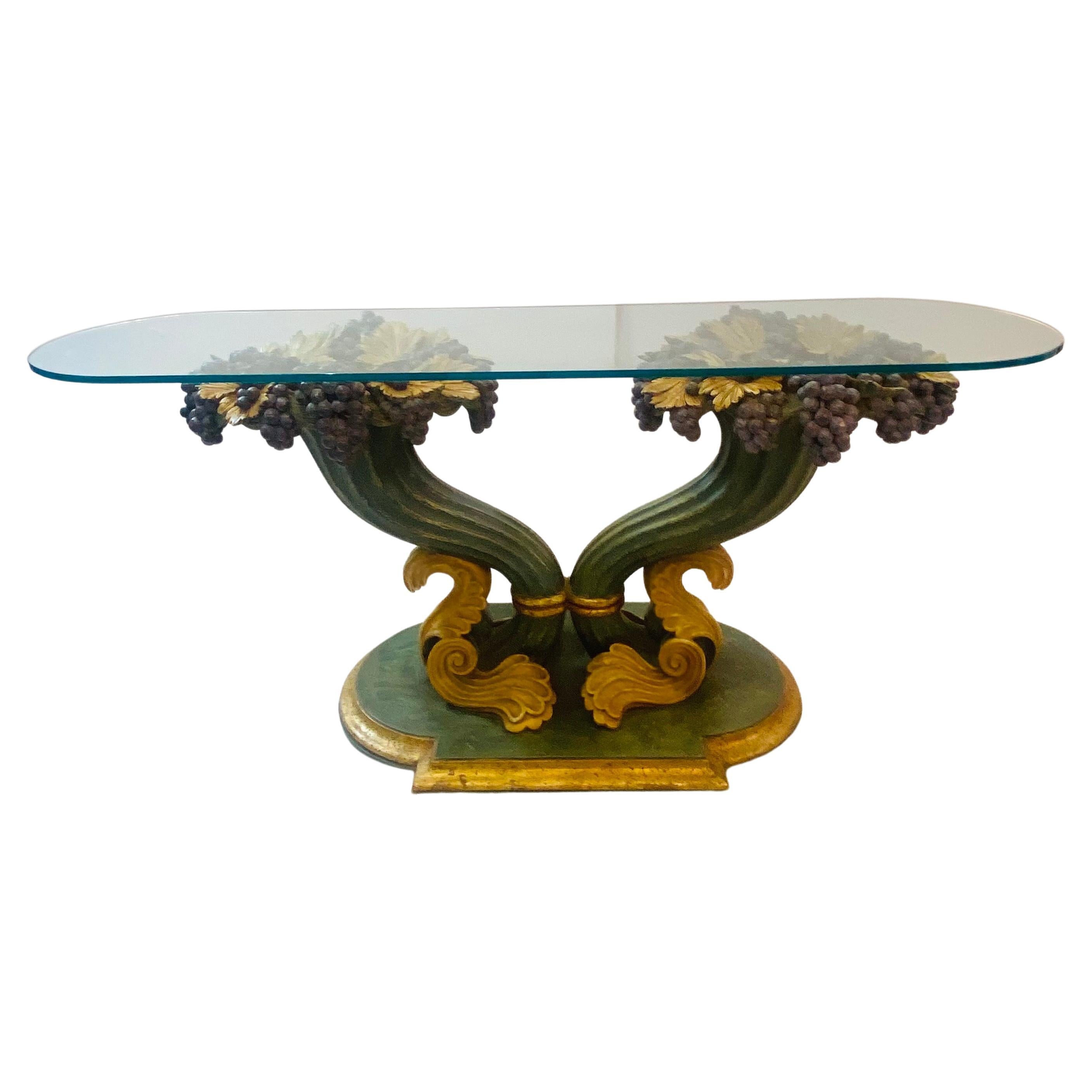 Cornucopia  Console Table   For Sale