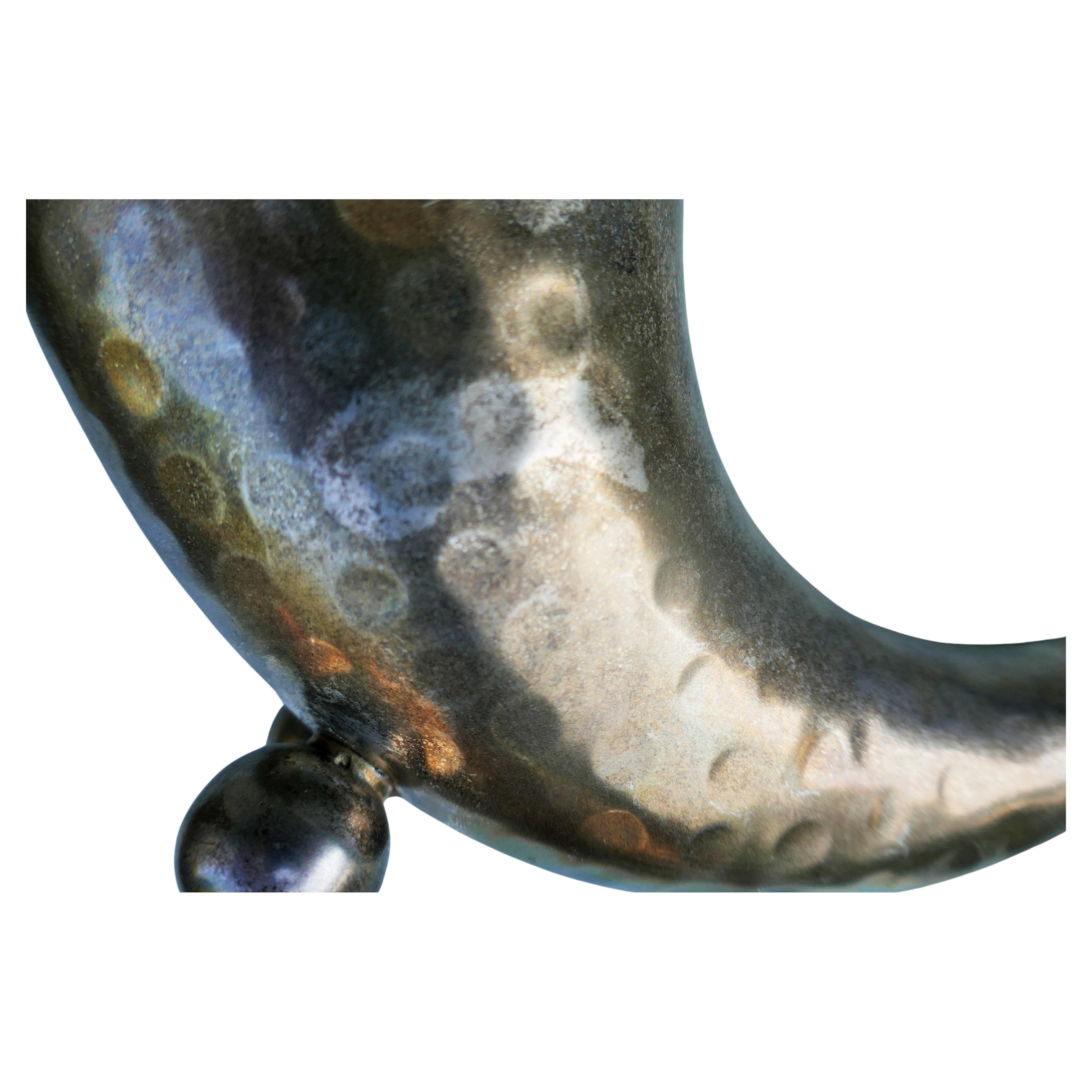 Füllhornblumenhalter aus Silber. Stanzen (Moderne) im Angebot