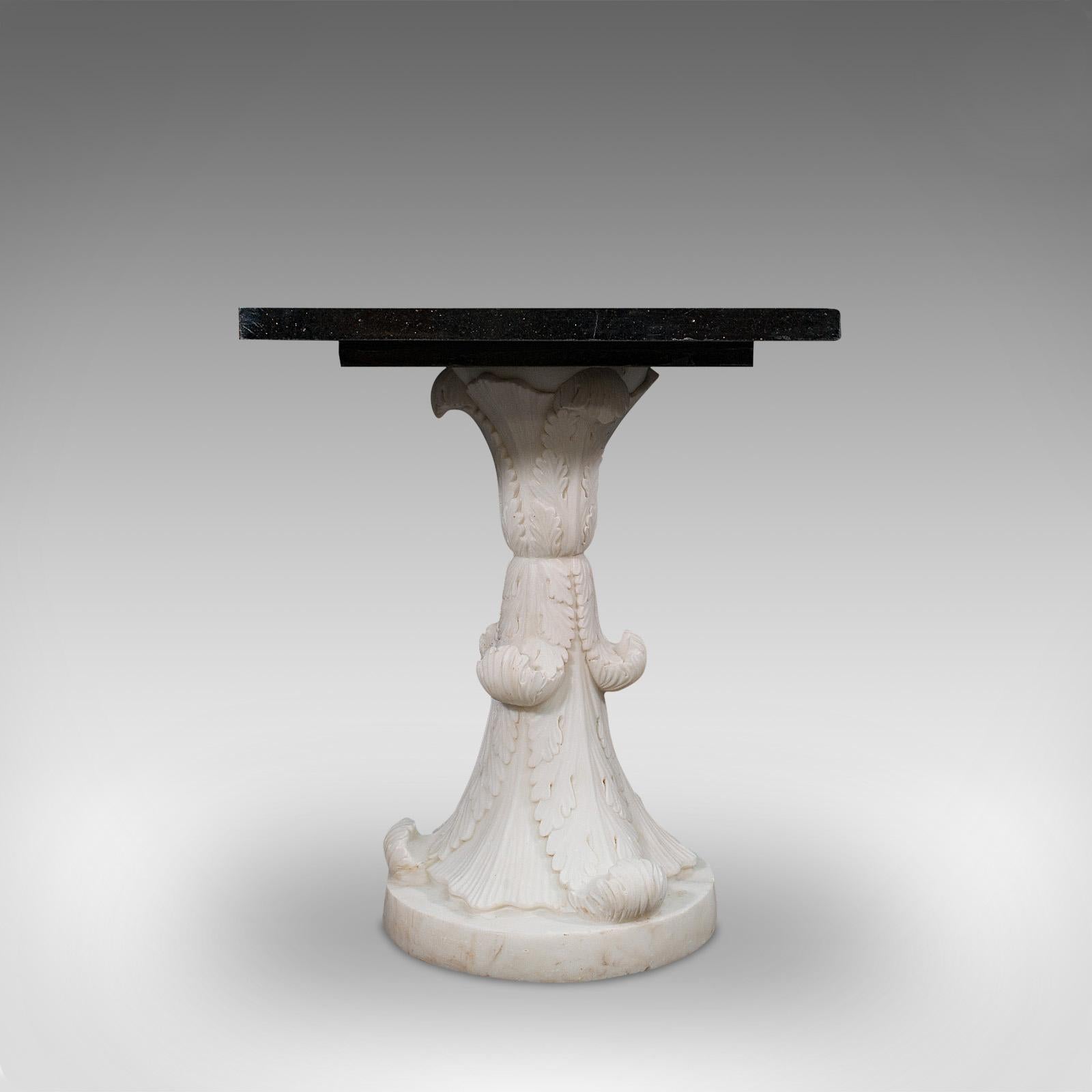 'Cornucopia' is a striking vintage decorative marble table. An English, handmade pietra dura by renowned sculptural artist Dominic Hurley.

An abundance of wonderful marbles decorate the composition
Displaying a desirable aged patina and in very