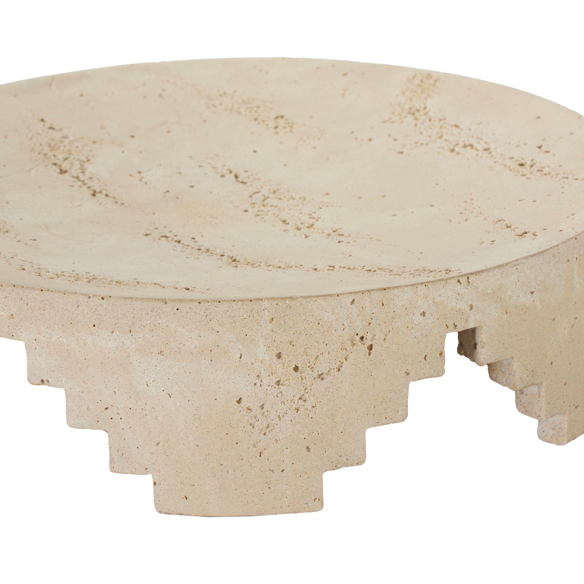 Chinois Centre de table Cornwall ATC07 - Faux travertin en vente