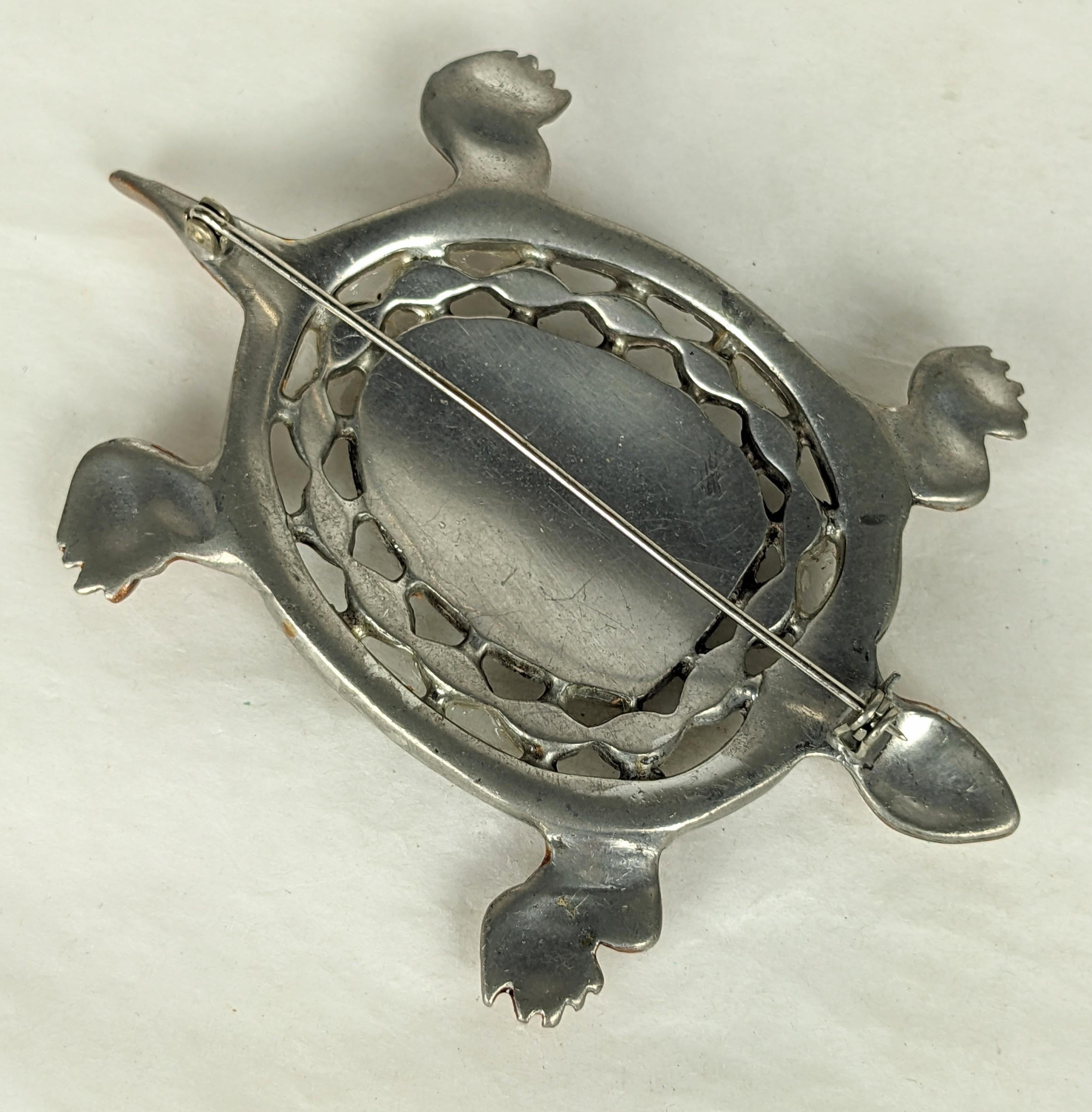 Coro Enamel and Jeweled Turtle For Sale 1