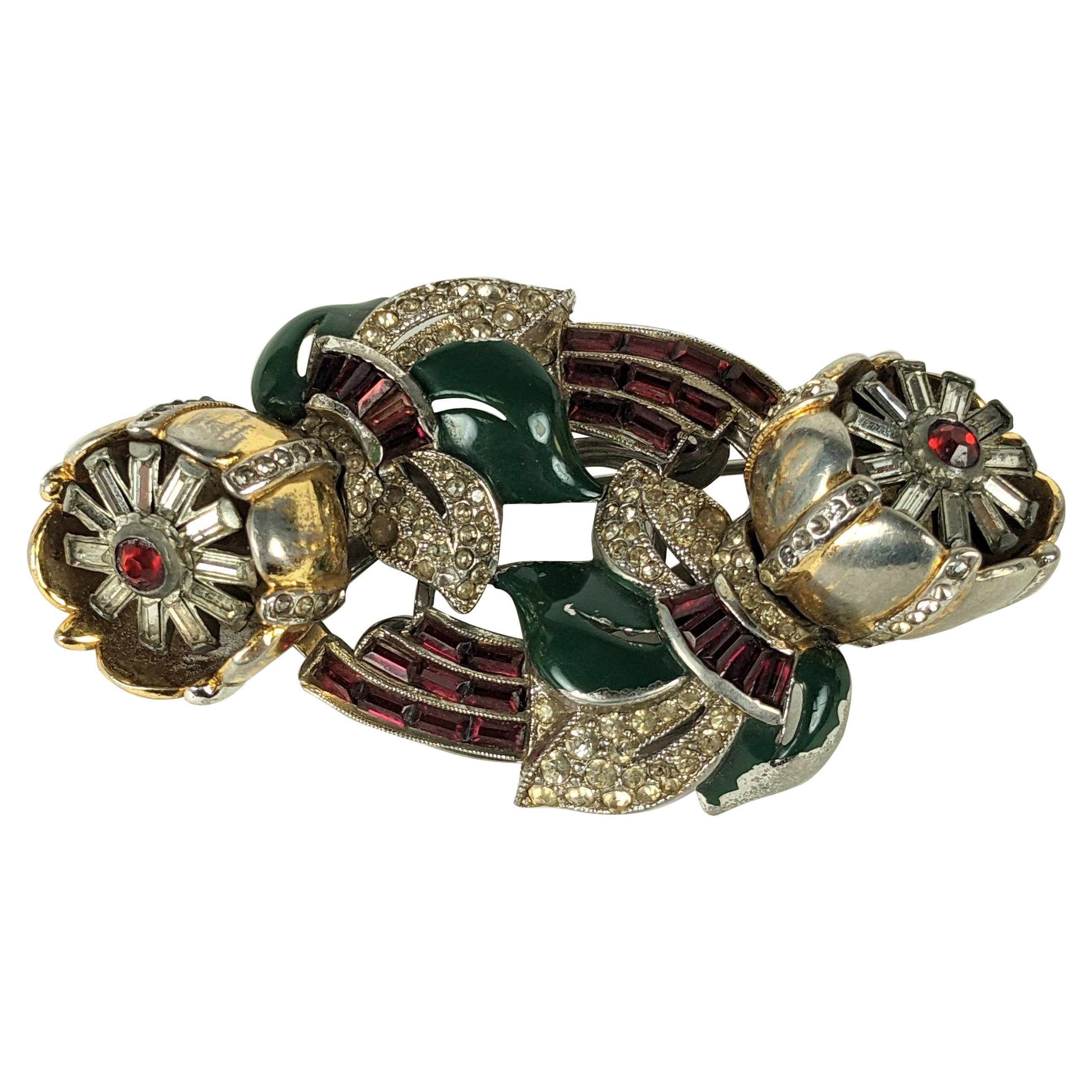 Coro Blume Twist Rare Ruby Tremblant Brosche
