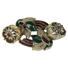Coro Blume Twist Rare Ruby Tremblant Brosche
