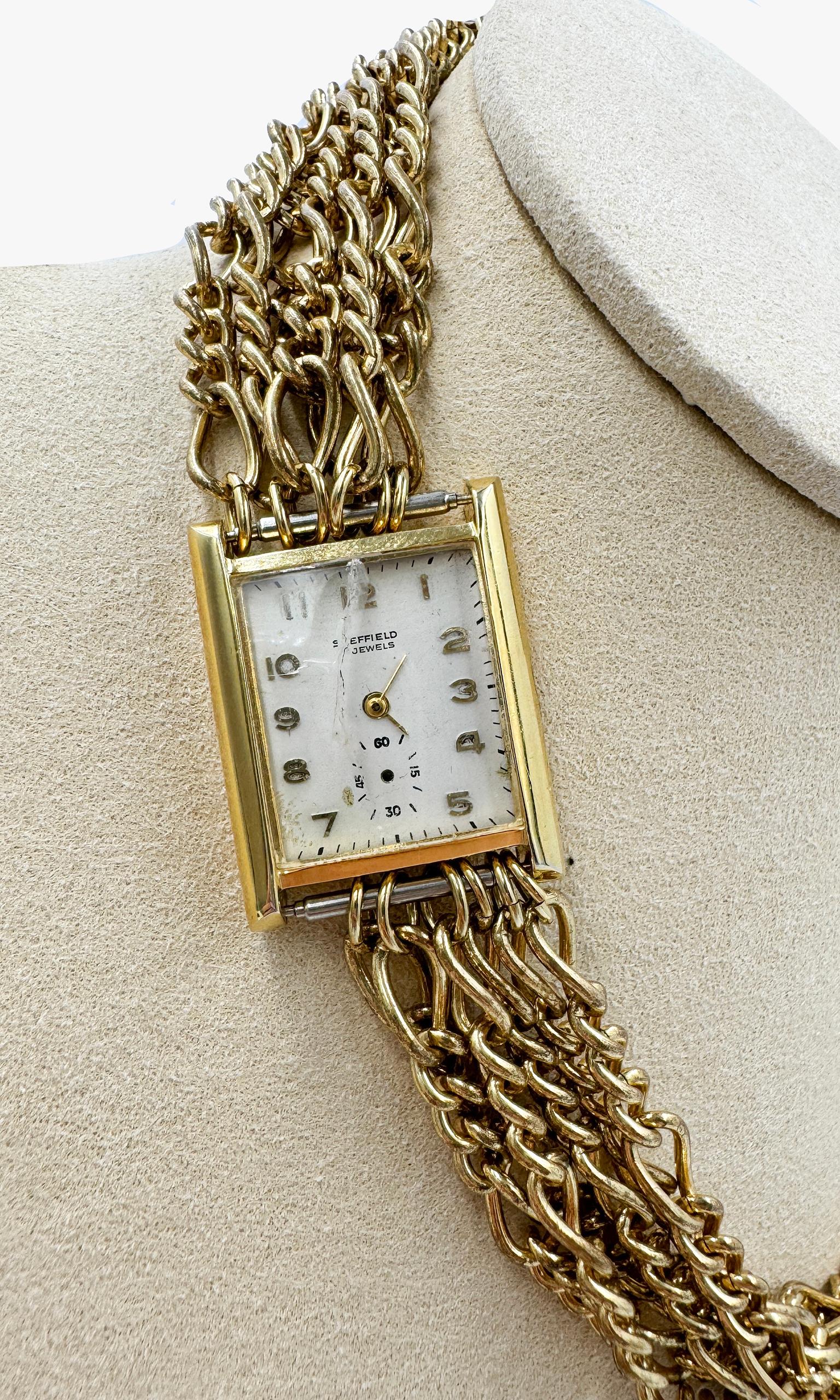 Coro Maximal Art multistrand Watch Choker Necklace In Good Condition In New York, NY