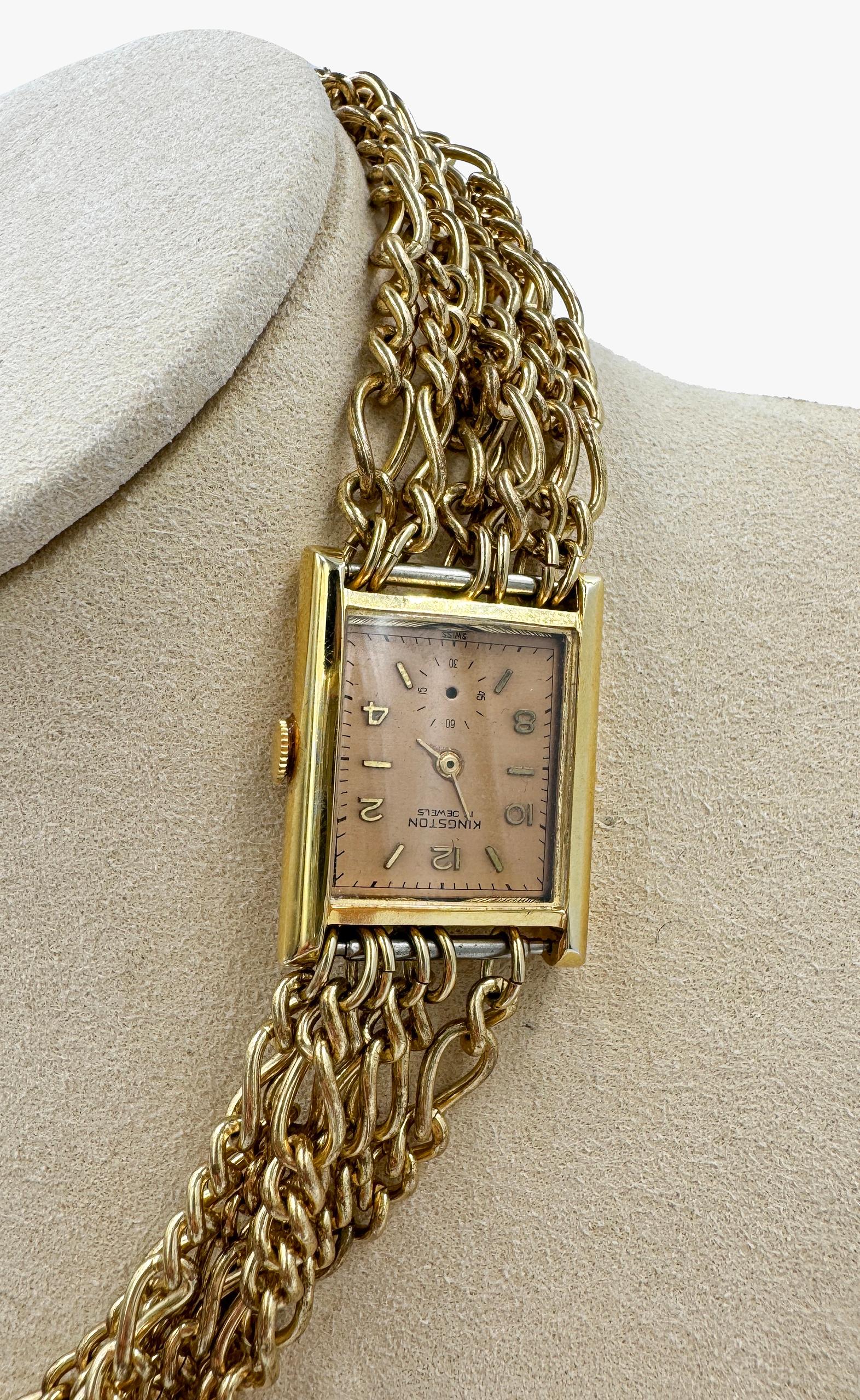 Coro Maximal Art multistrand Watch Choker Necklace 1