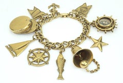 CORO - Bracelet à breloques en or sur le thème de la marine