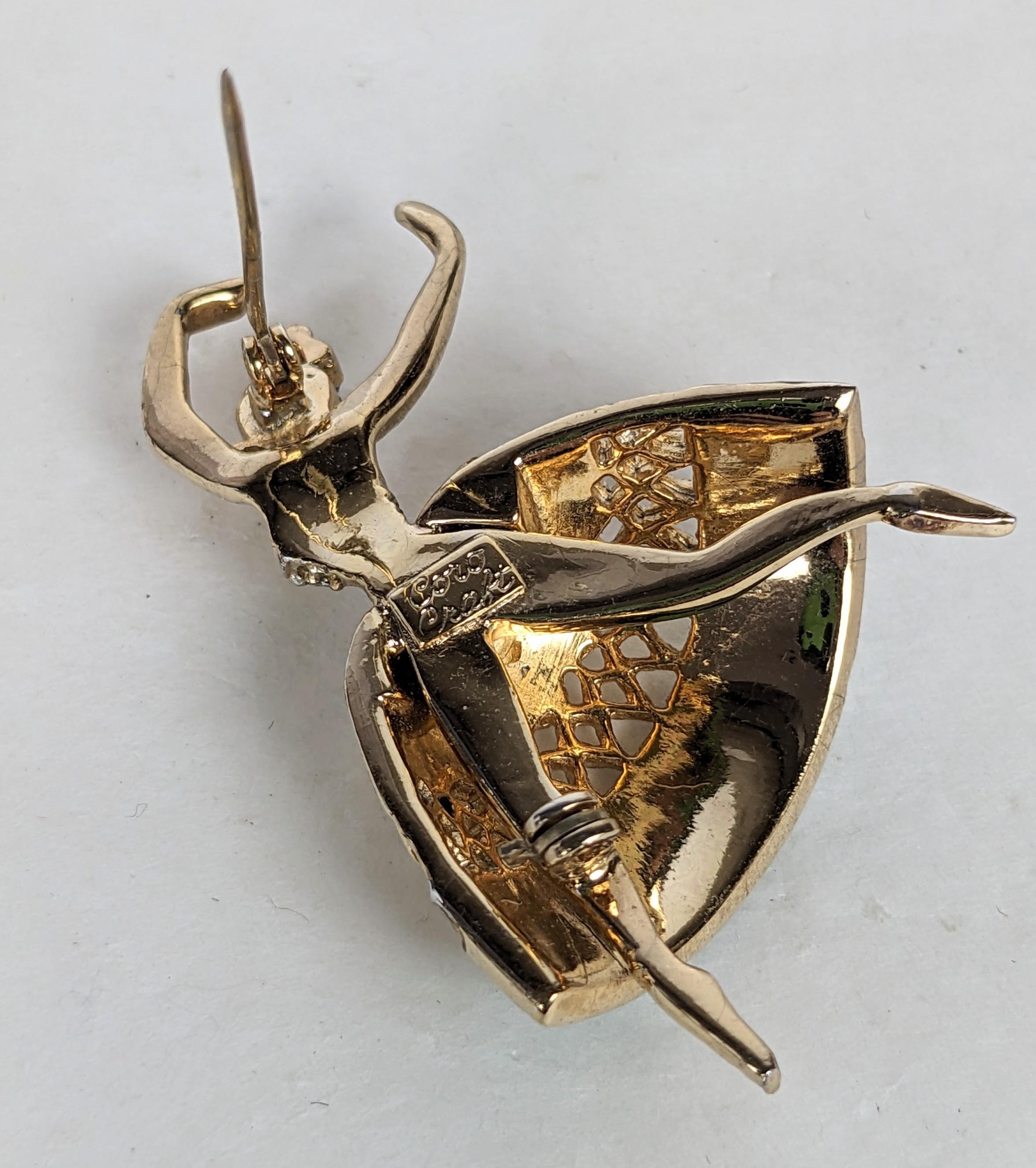  Corocraft Broche de ballerine rétro Unisexe 