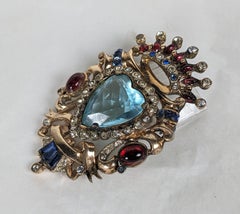 Broche à écusson en vermeil de Corocraft