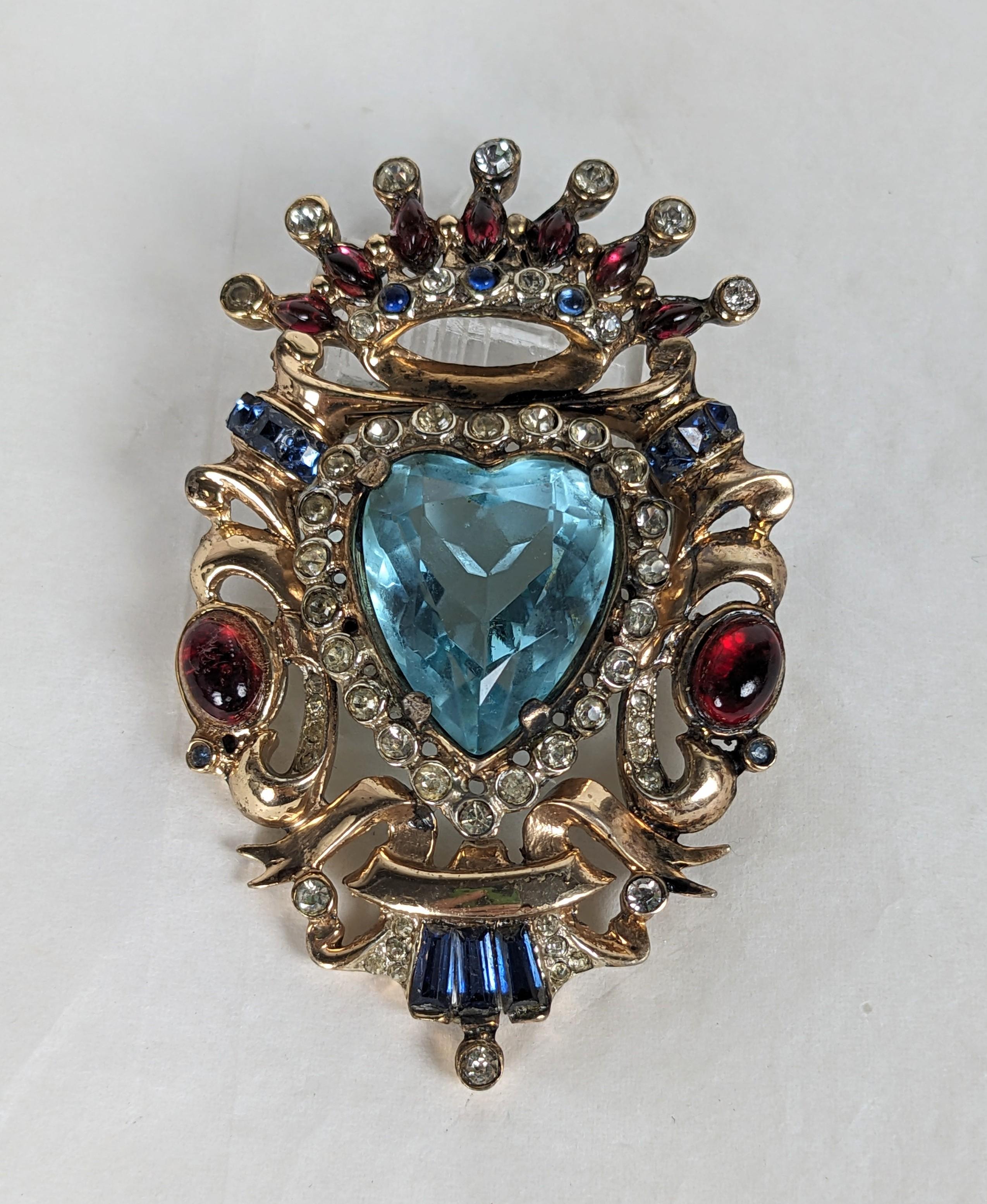 Broche à écusson en vermeil de Corocraft Unisexe en vente