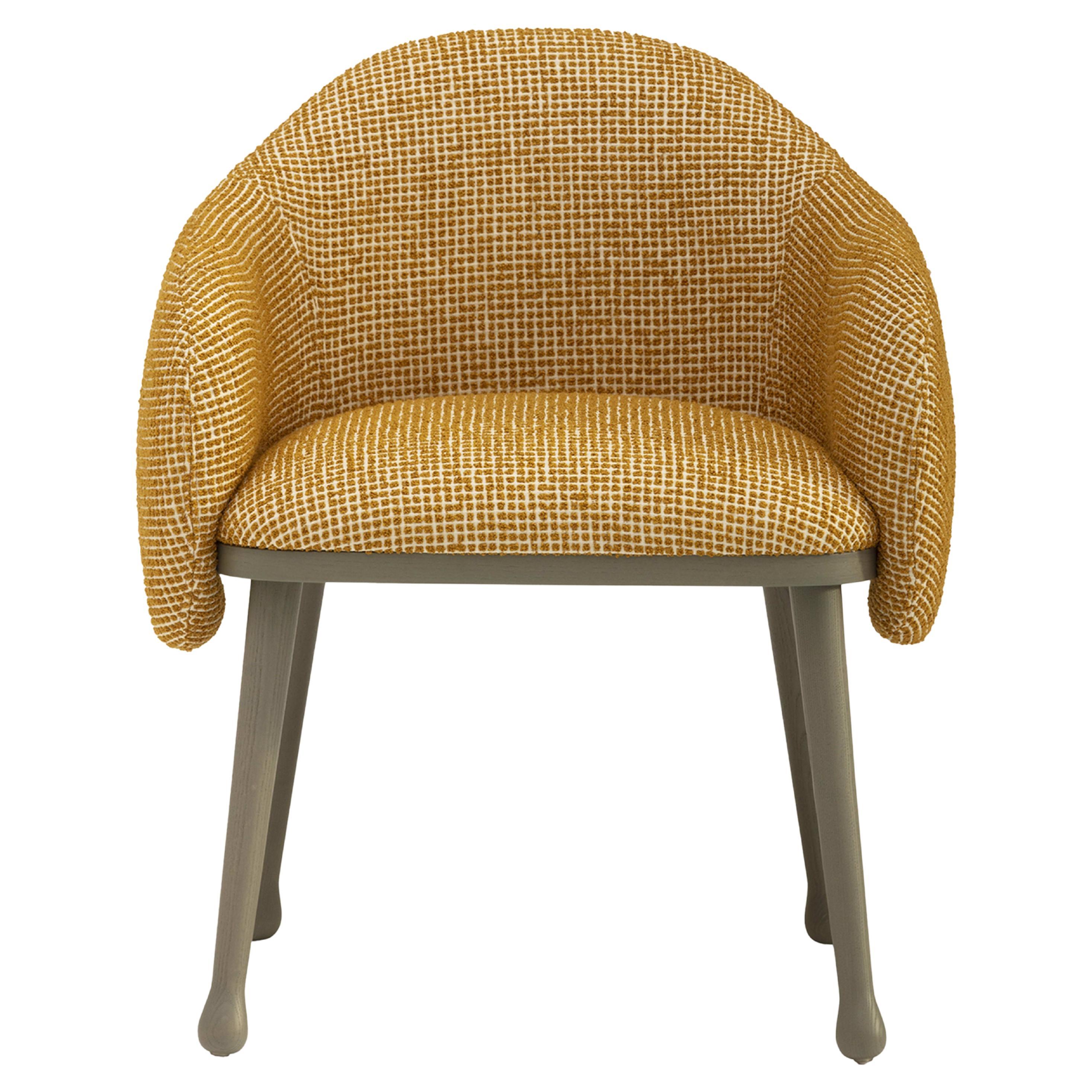 Corolla 270 Mustard Chair by Cristina Celestino