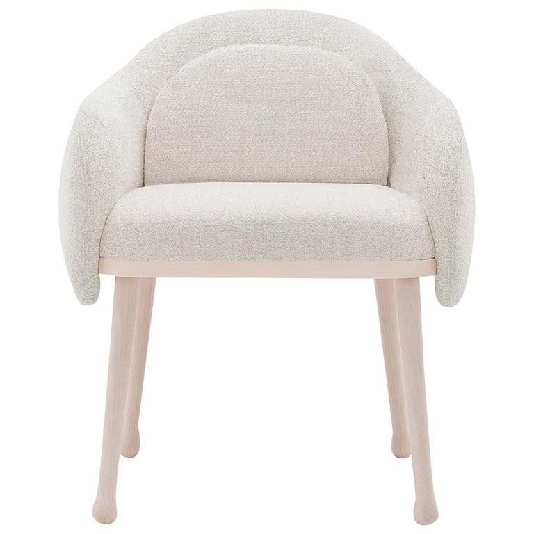 Corolla 270 White Armchair by Cristina Celestino For Sale at 1stDibs