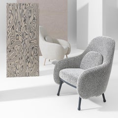 Corolla 272 White Armchair by Cristina Celestino