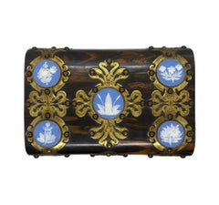 Coromandel Box with Gilt Bronze Wedgwood Jasperware Medallions, English, 1890