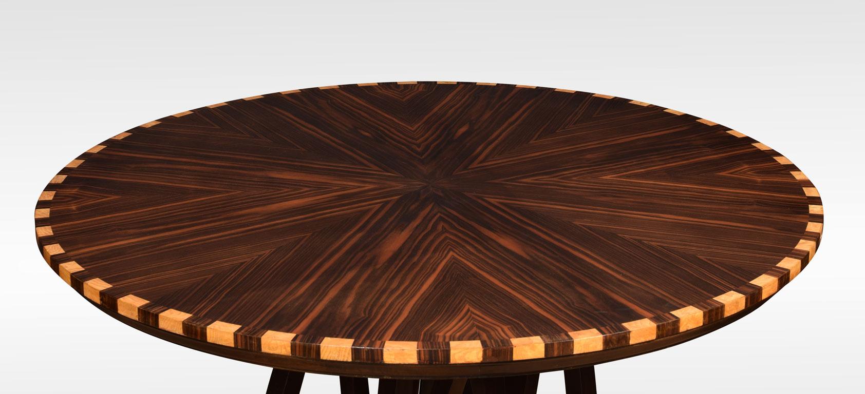 British Coromandel Inlaid Breakfast Table