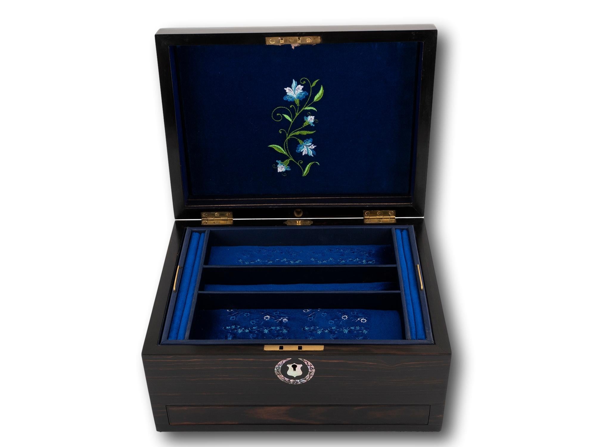 19th Century Coromandel Jewellery Box