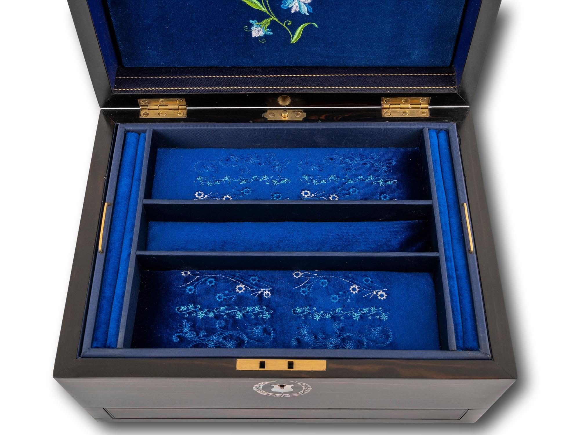 Mother-of-Pearl Coromandel Jewellery Box