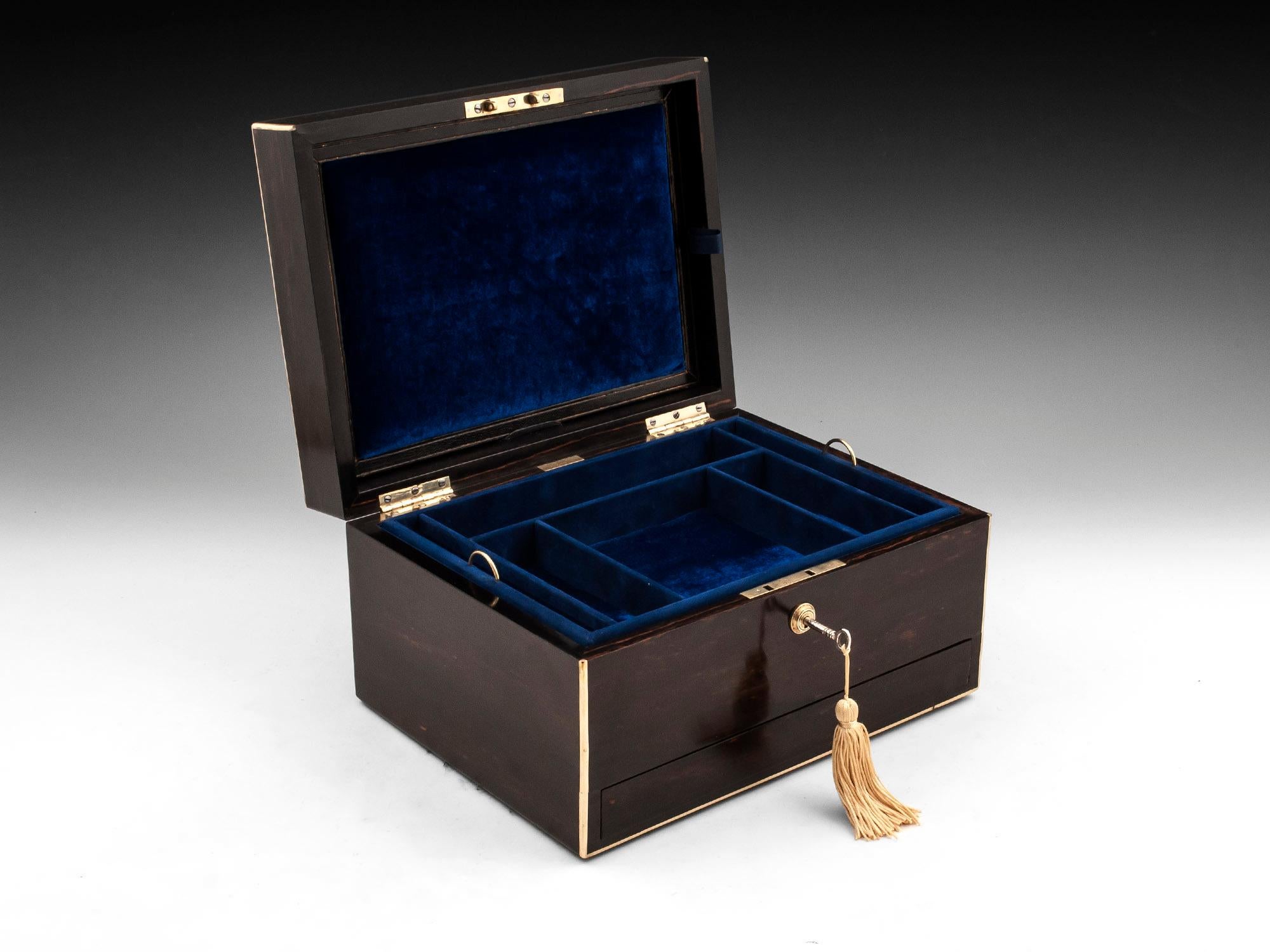 Coromandel Jewelry Box by Fisher, 19th Century For Sale 7