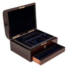 Coromandel Jewelry Box Velvet Lined 19th Century