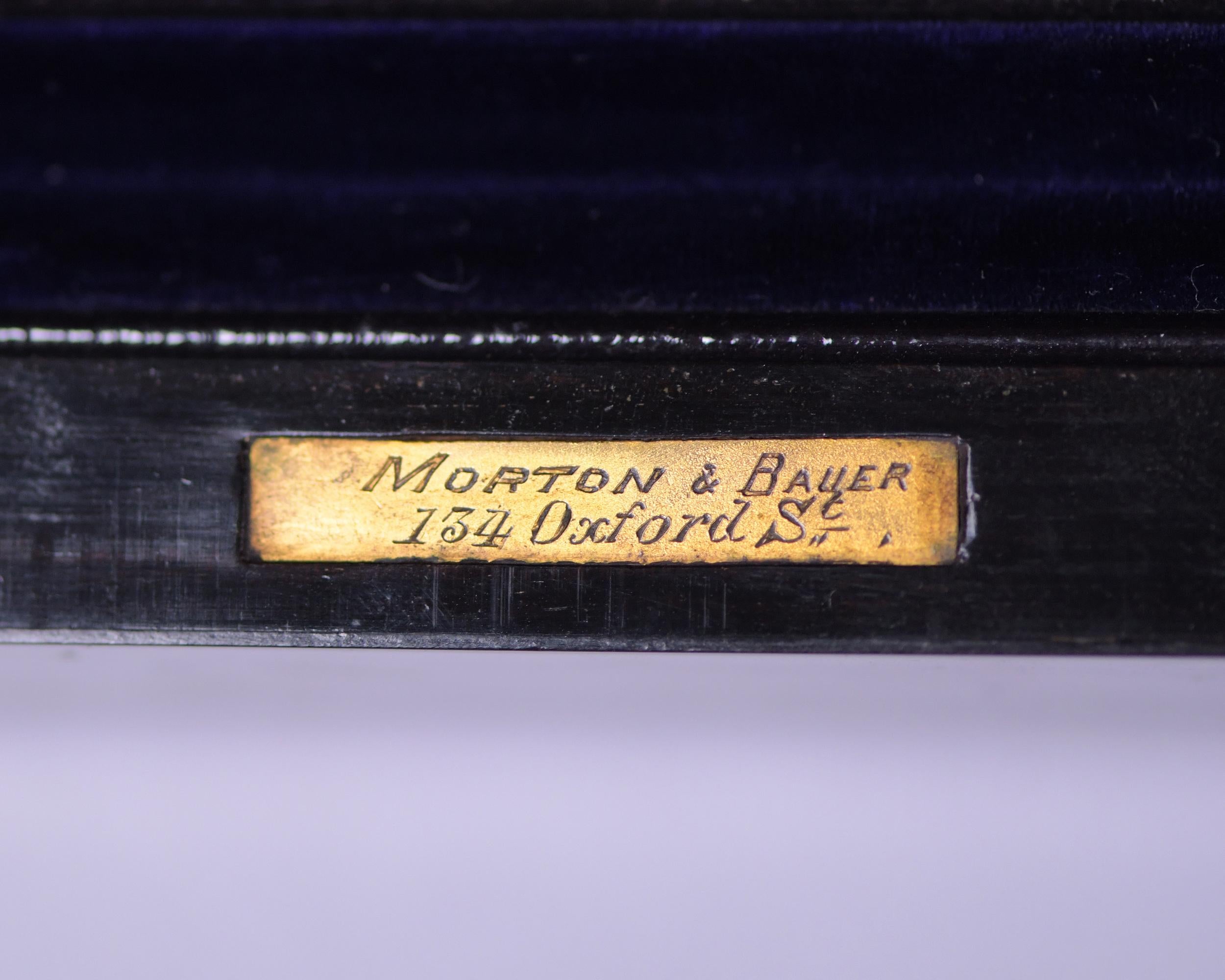 Coromandel Lady's Dressing Case by Morton & Bauer, Silver Lids Betjemanns & Sons 1