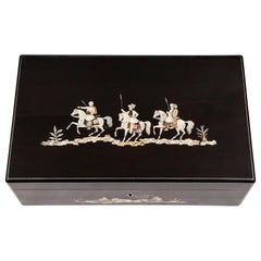 Coromandel Mother-of-Pearl Writing Box by W. C. Fuller, 19th Century