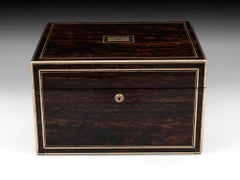 Coromandel Sterling Silver Vanity Box by James Vickery 19th Century