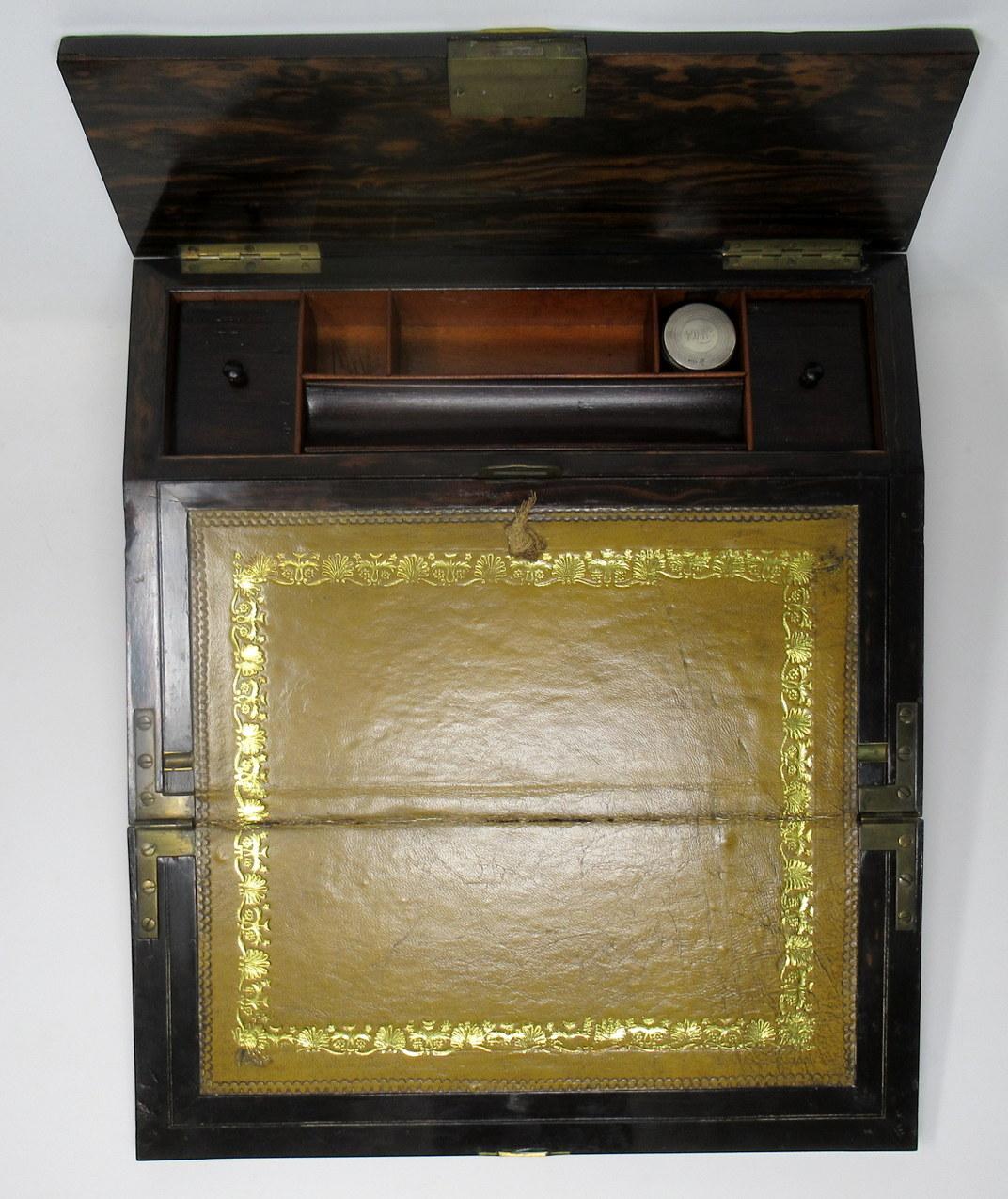 Coromandel Writing Slope Box Casket Poss Irish Austins Dublin Mid-19th Century 2