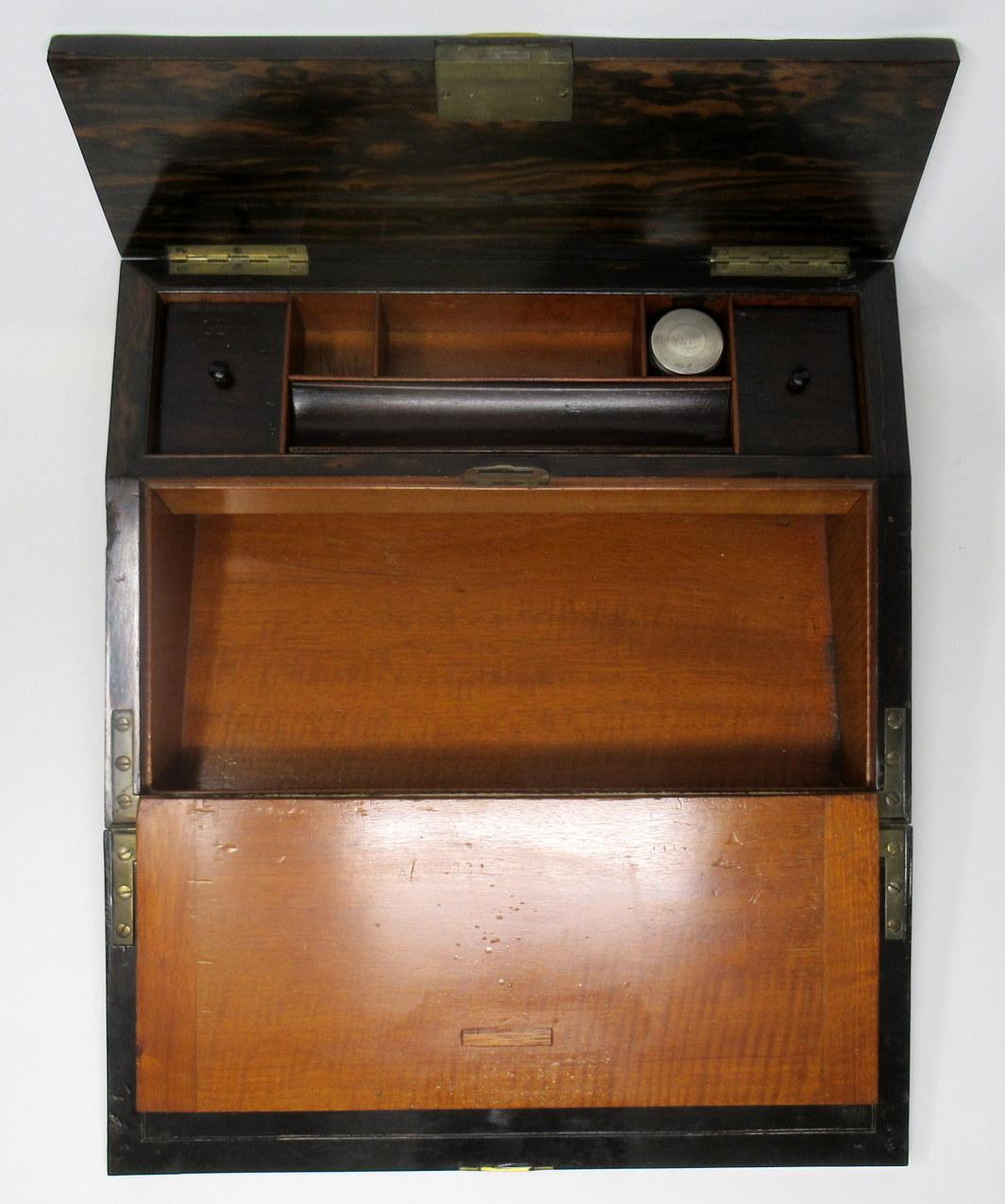 Coromandel Writing Slope Box Casket Poss Irish Austins Dublin Mid-19th Century 3