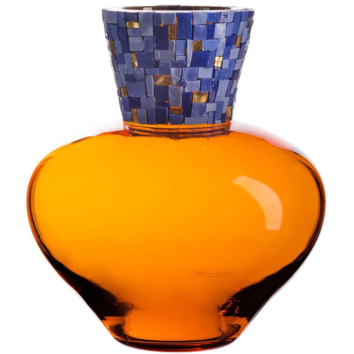 Corona C Orange Vase