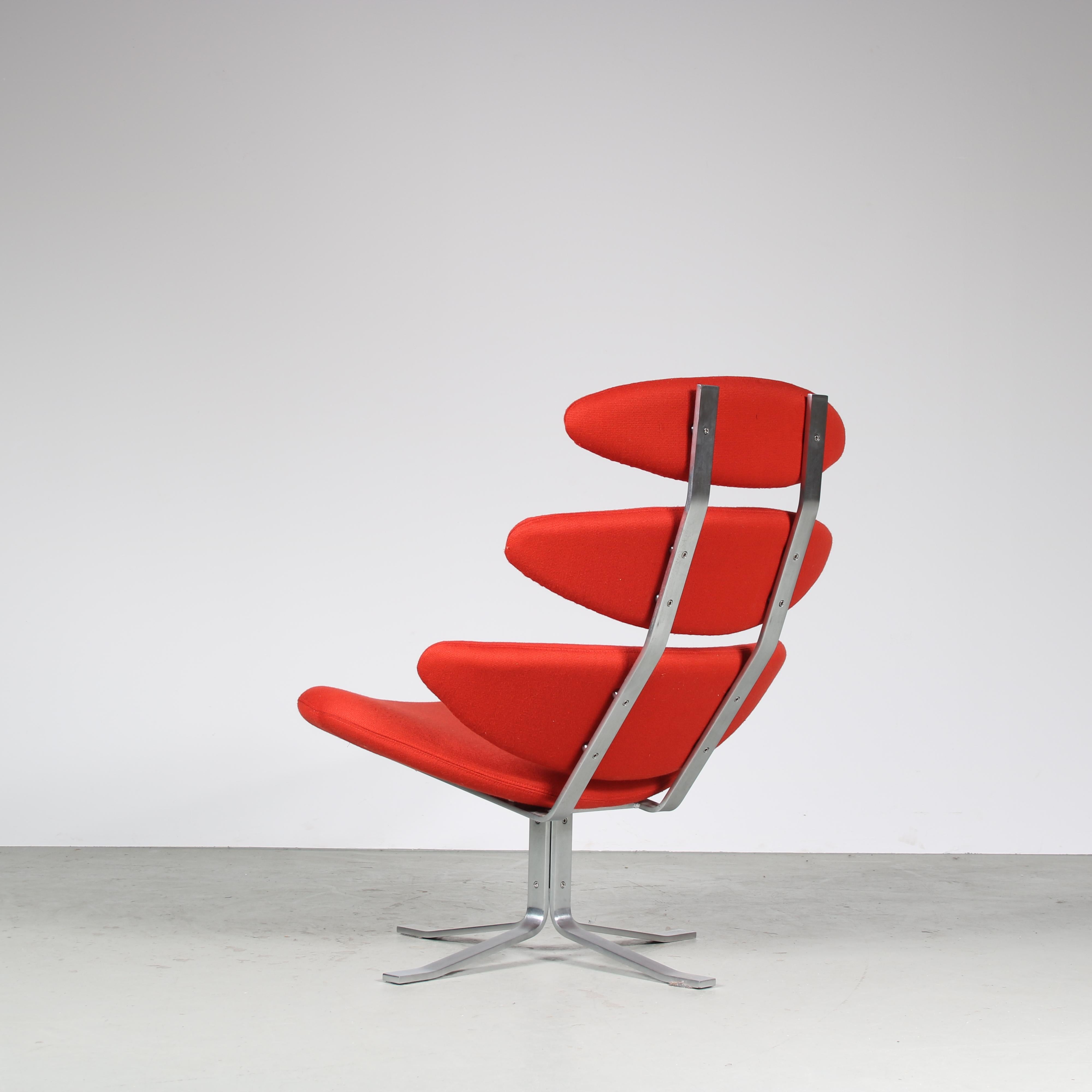 Mid-20th Century “Corona” Chair by Poul Volther for Erik Jørgensen Møbelfabrik, Denmark 1960 For Sale