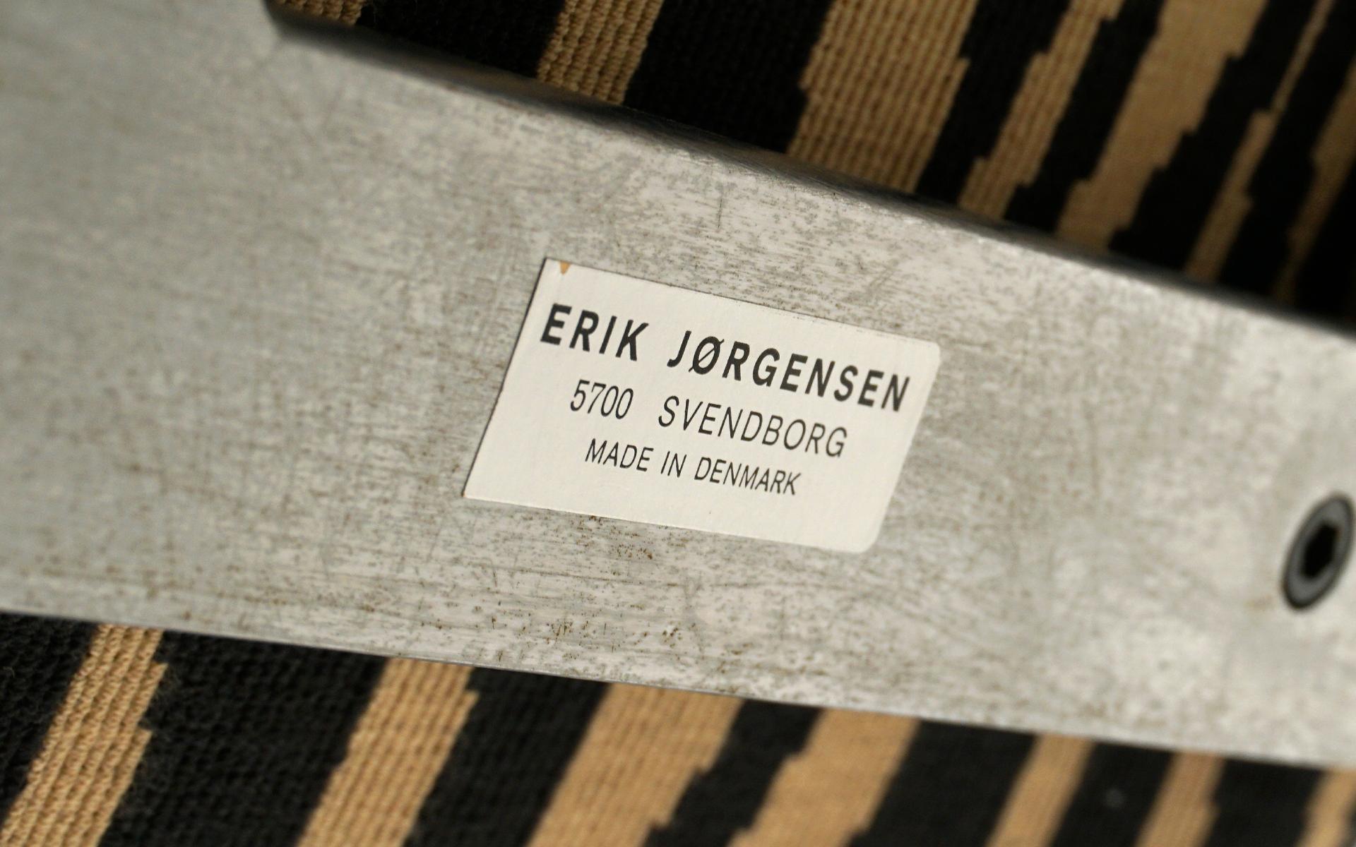 Corona Chair by Poul Volther. Model Ej-5 for Erik Jørgensen, Zebra Print, Signed For Sale 2