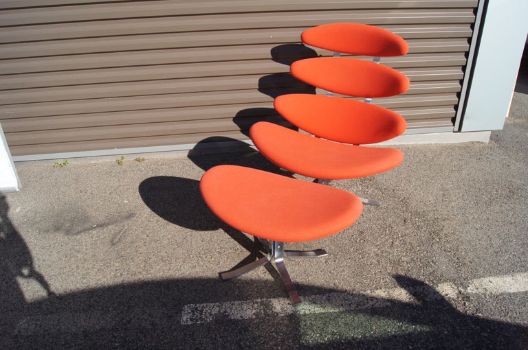 Corona Chair, Model Ej5, and Ottoman by Poul M. Volther for Erik