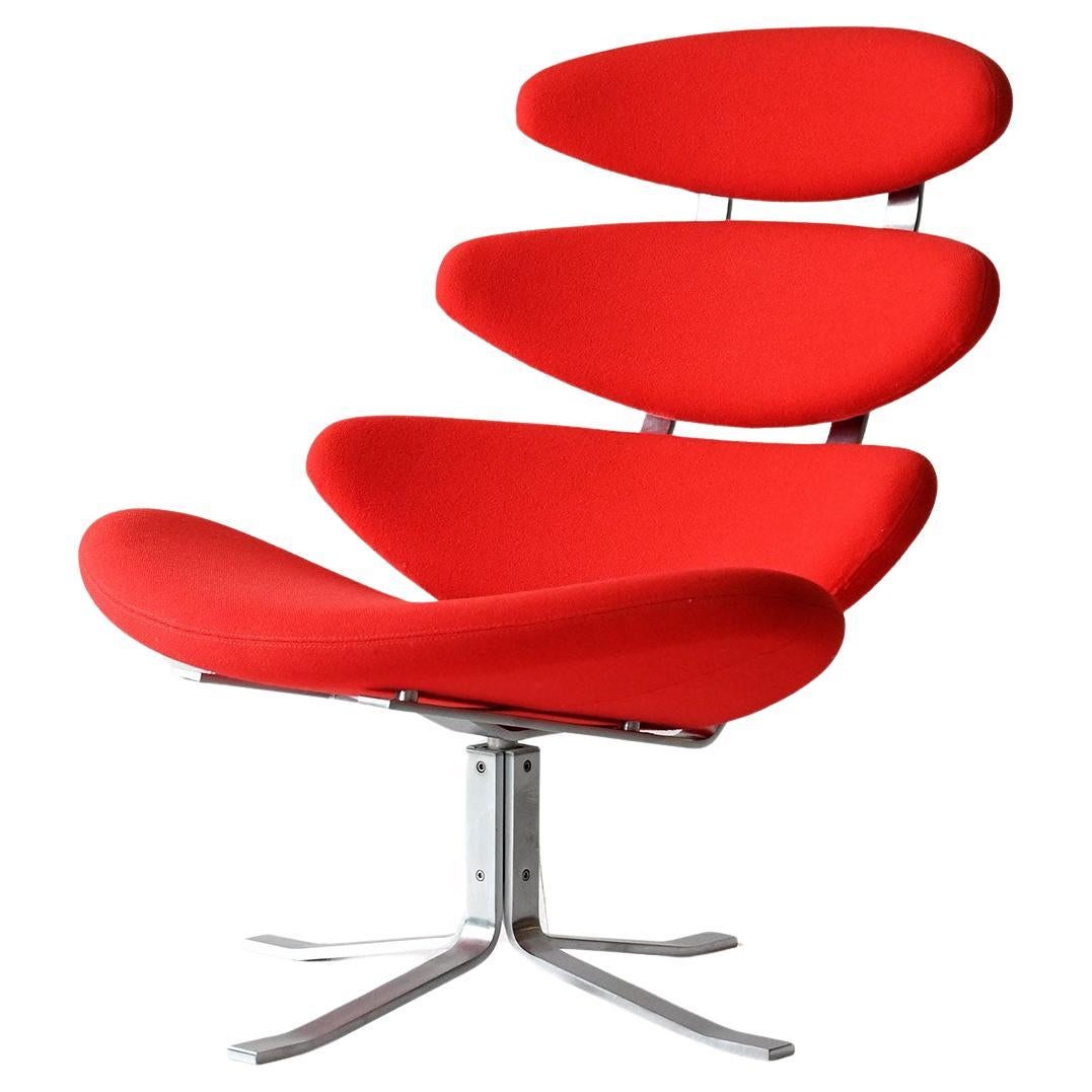 Red Crown Chair by Poul M. Volther