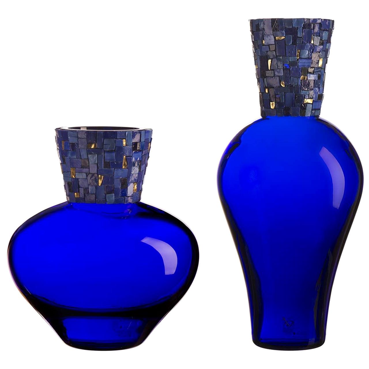 Corona Diadema Vases Blue