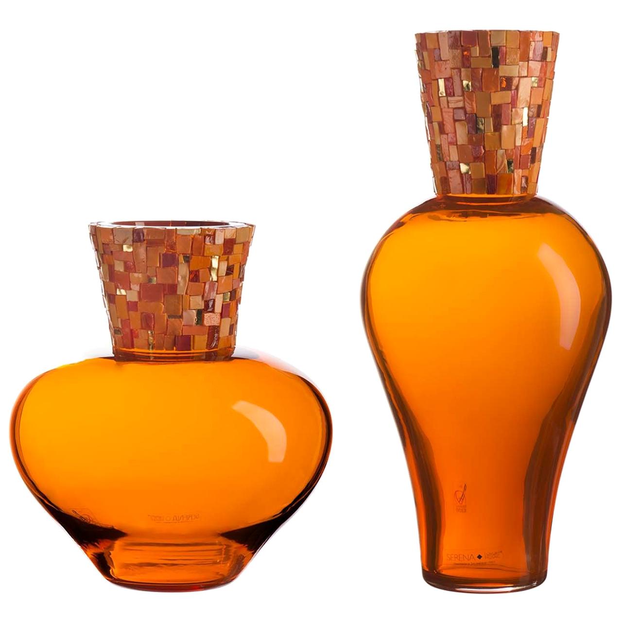 Corona Diadema Vases Orange