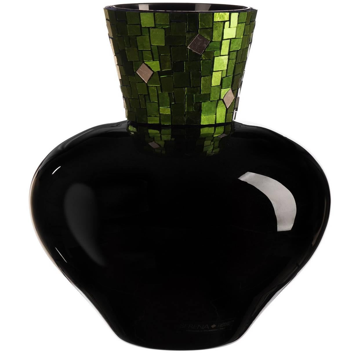 Corona Gold Green Vase