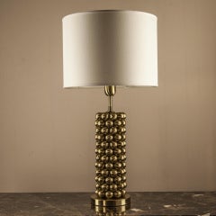Corona Tall Table Lamp, Solid Brass Spheres Design, Florence Made