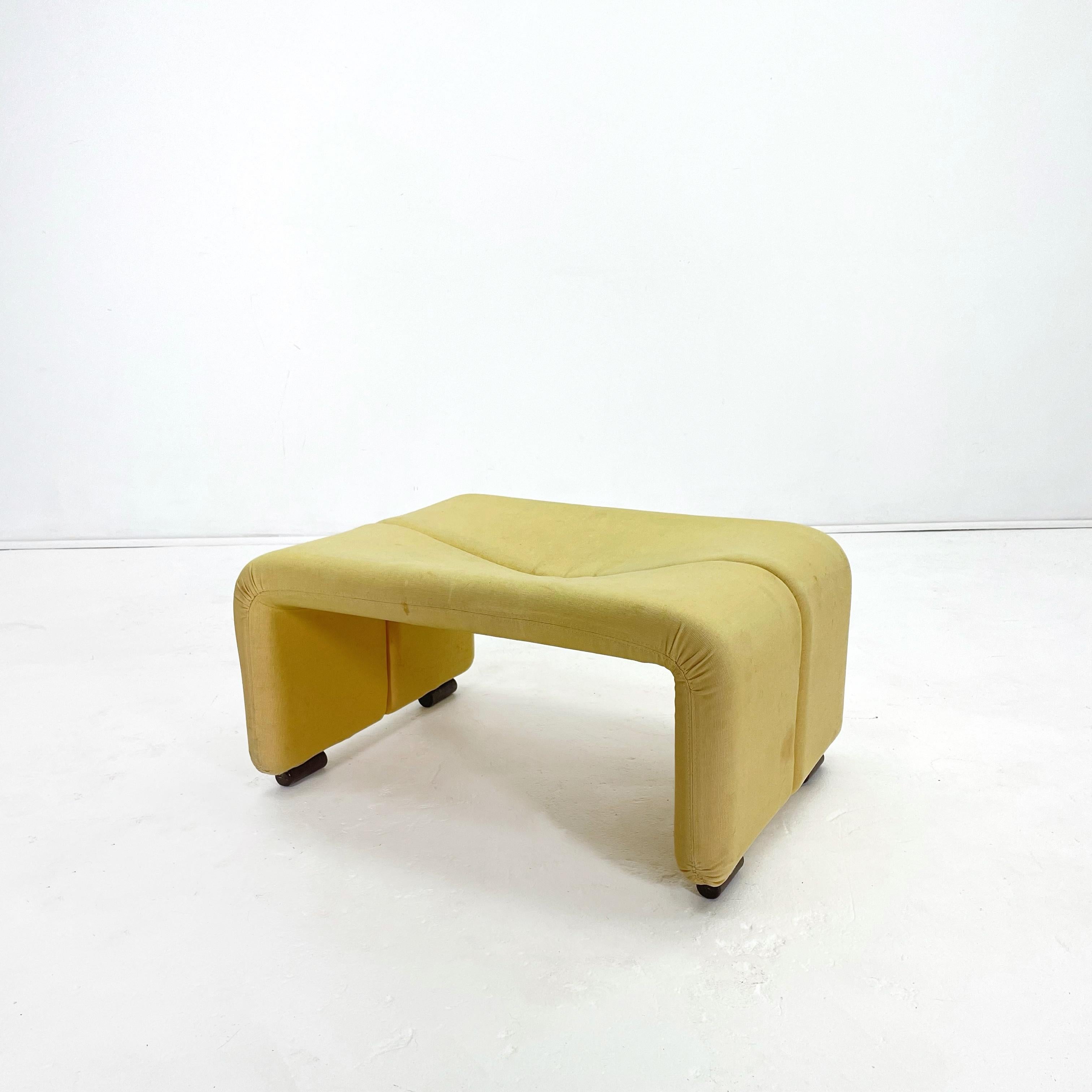 This ottoman was designed by Afra and Tobia Scarpa for their 