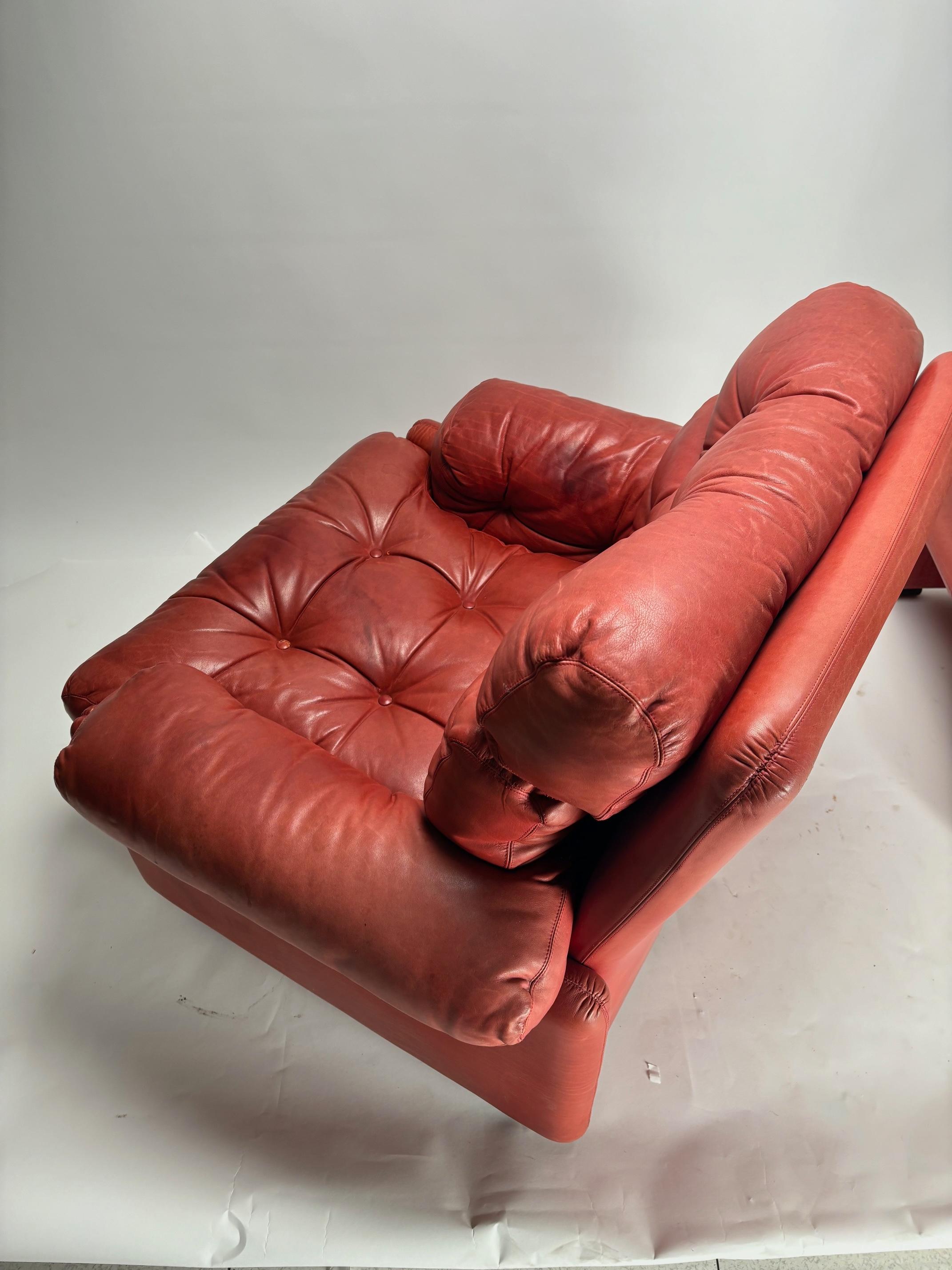 Milieu du XXe siècle Fauteuil Coronado Pink par Afra & Tobia Scarpa pour B&B Italia, 1960s en vente