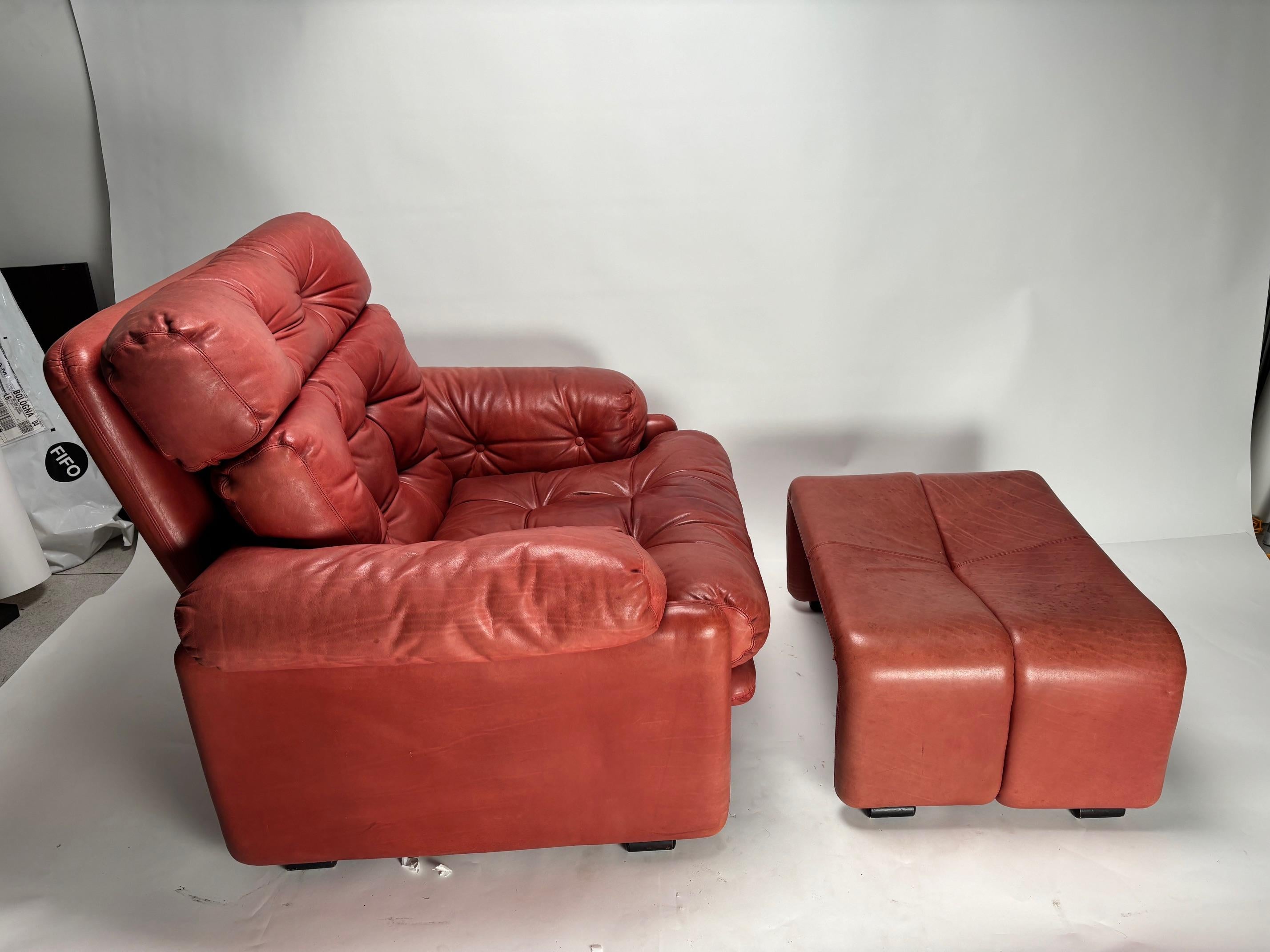 Fauteuil Coronado Pink par Afra & Tobia Scarpa pour B&B Italia, 1960s en vente 4