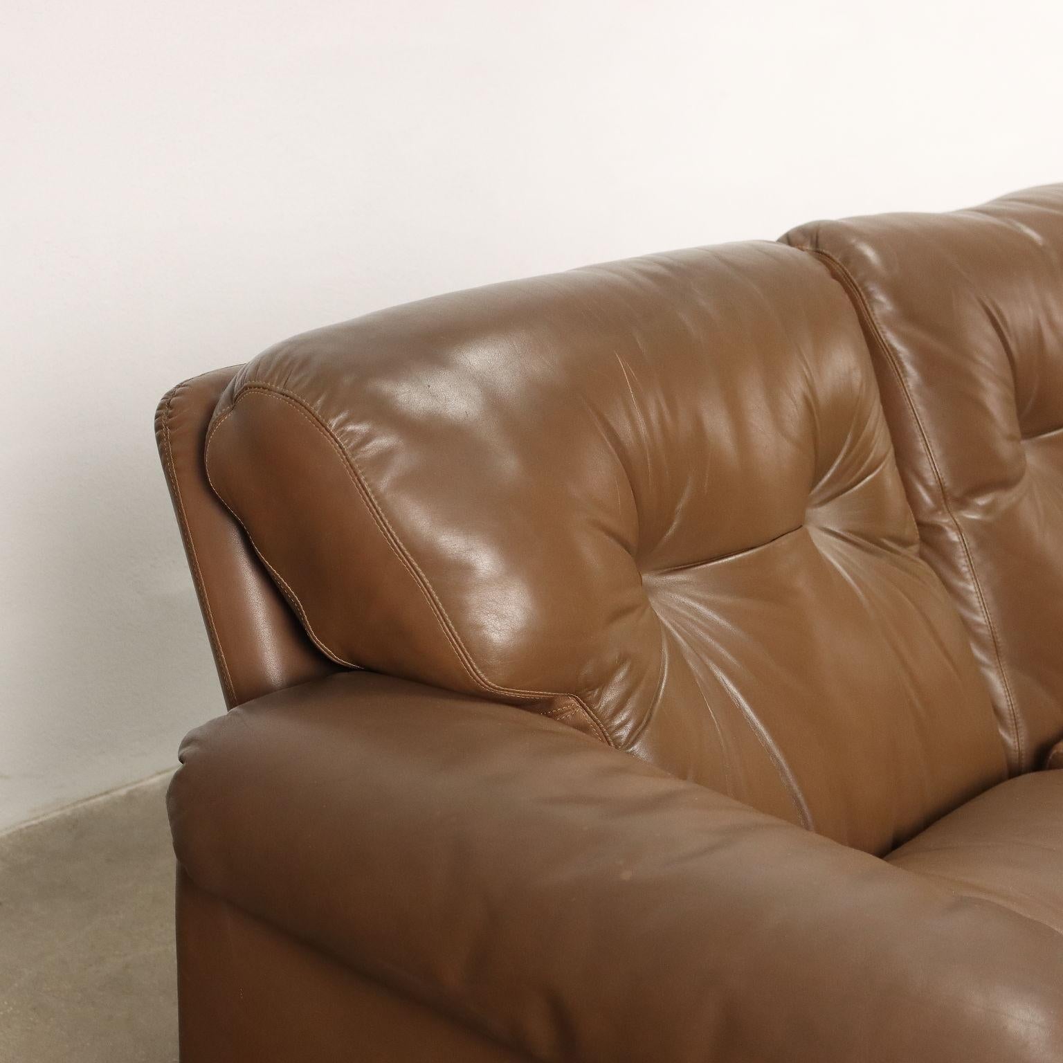 Mid-Century Modern 'Coronado' Sofa T. Scarpa for B&B Leather, Italy, 1970s