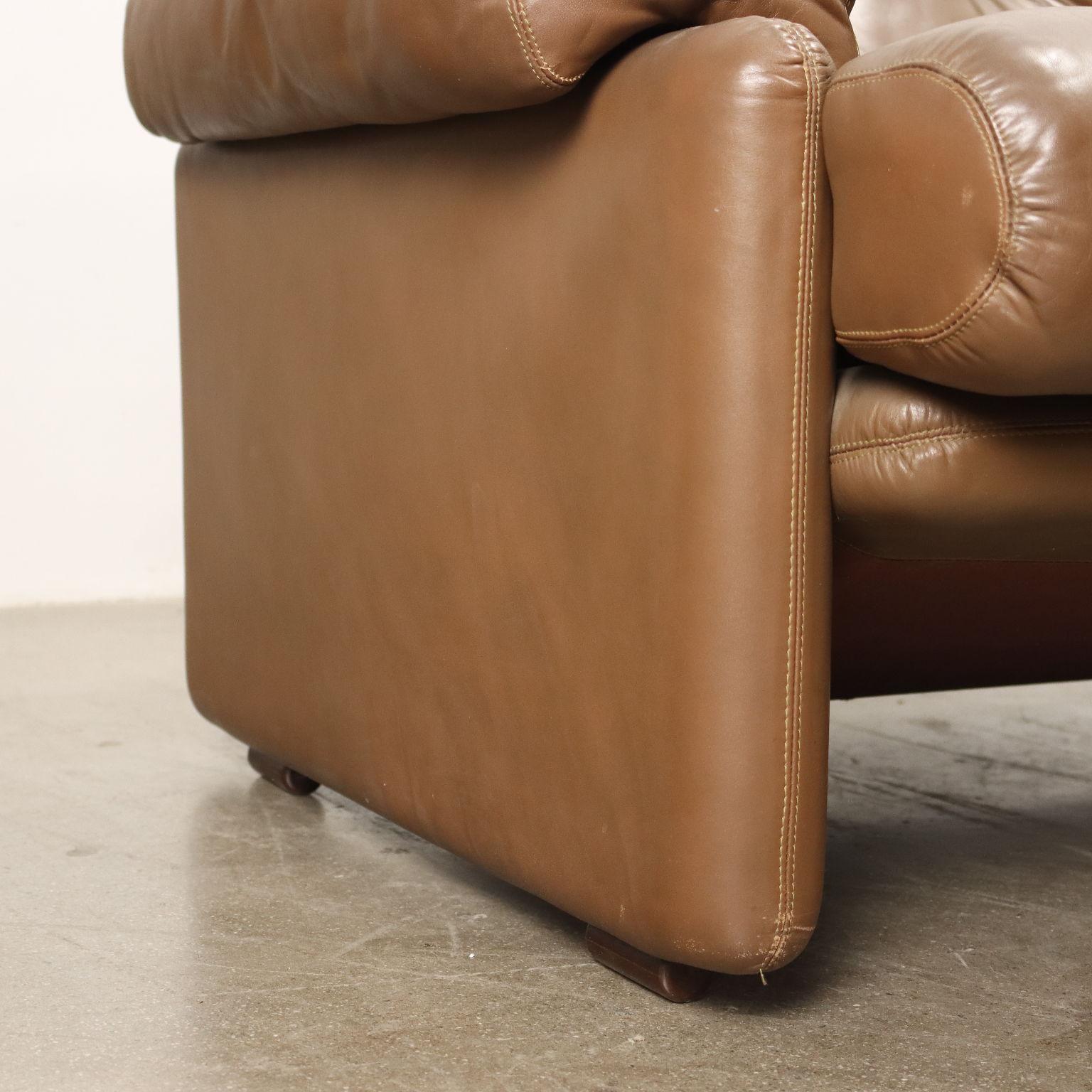 Late 20th Century 'Coronado' Sofa T. Scarpa for B&B Leather, Italy, 1970s