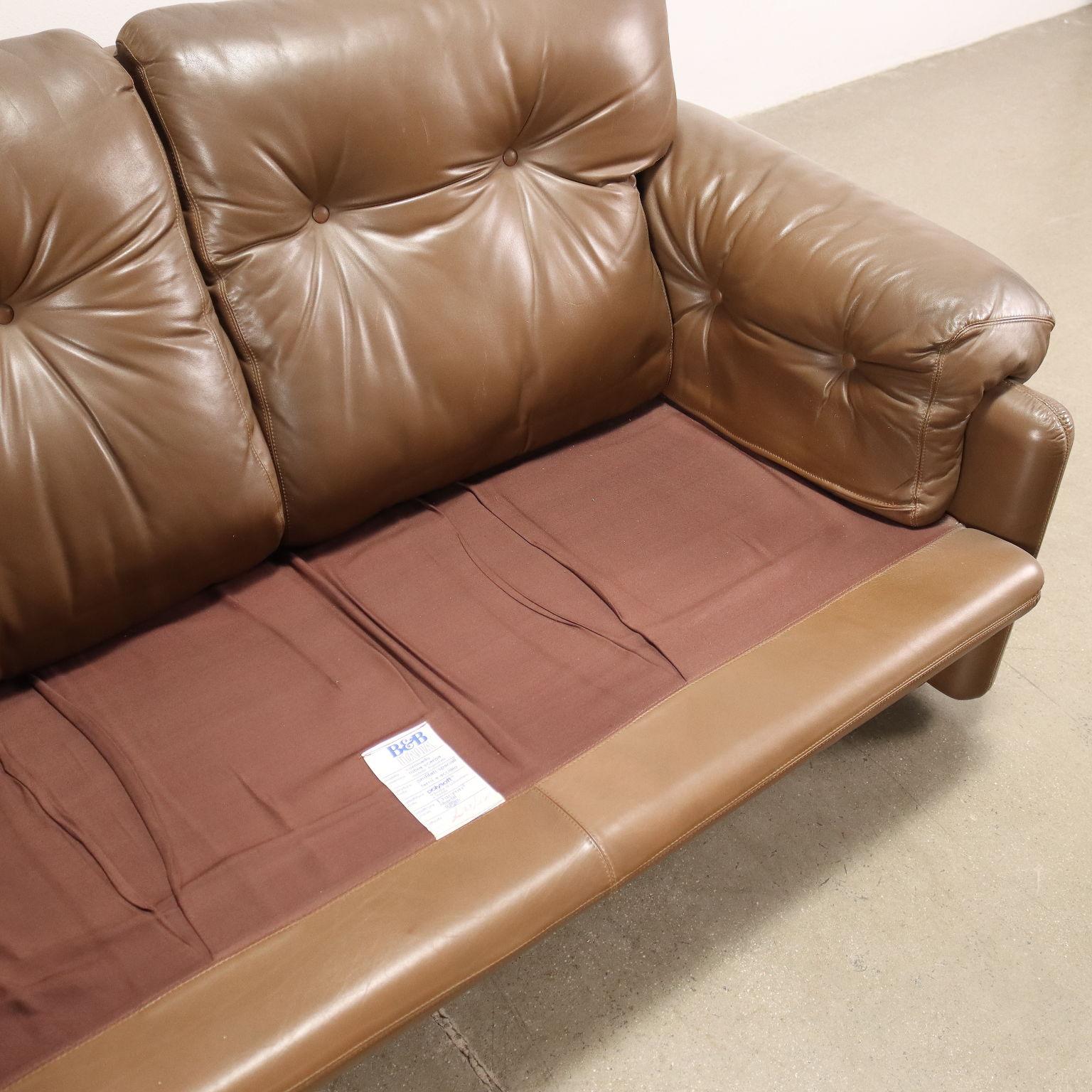 'Coronado' Sofa T. Scarpa for B&B Leather, Italy, 1970s 2