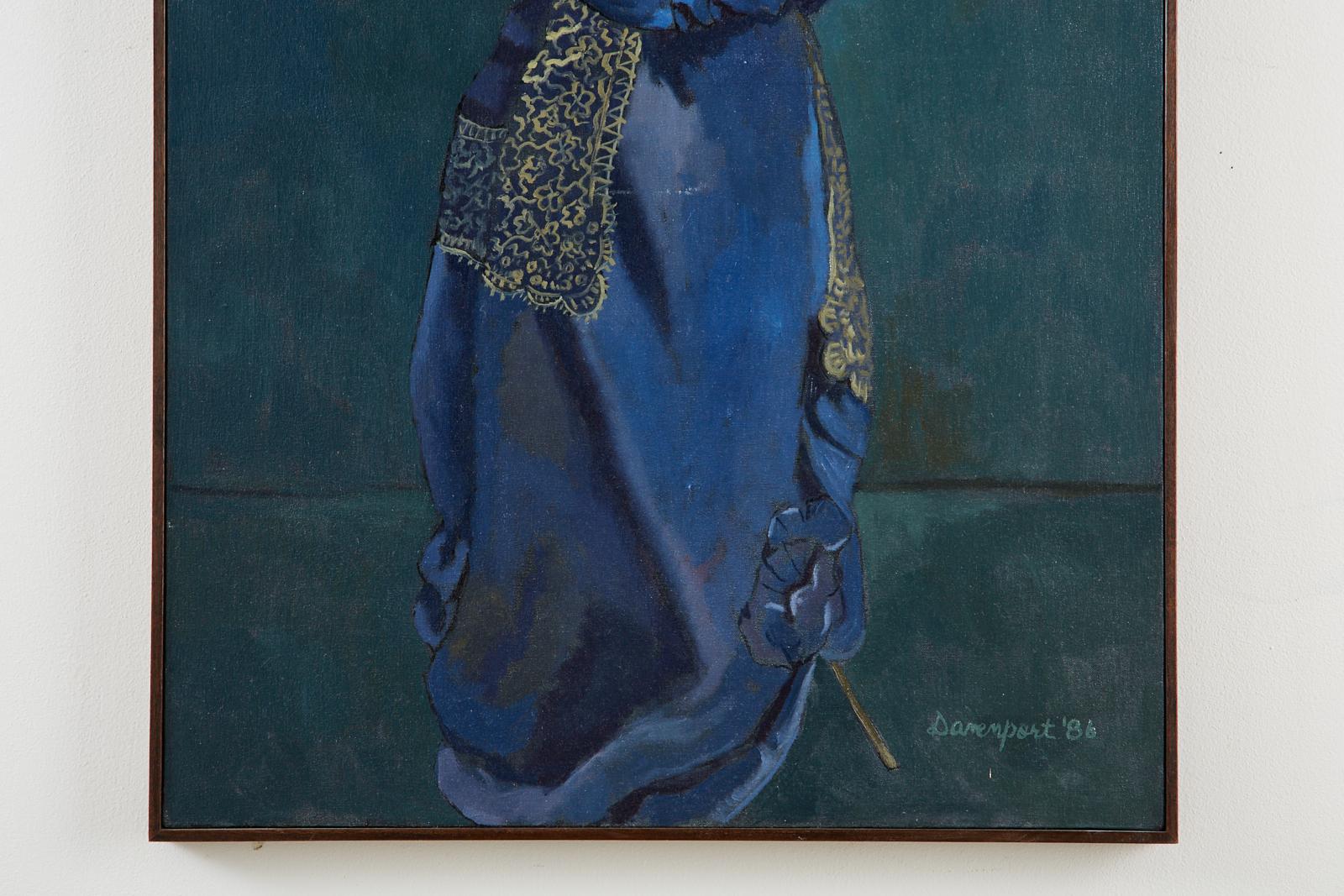 20ième siècle Huile sur toile « Coronation » de Jill Davenport, 1986 en vente