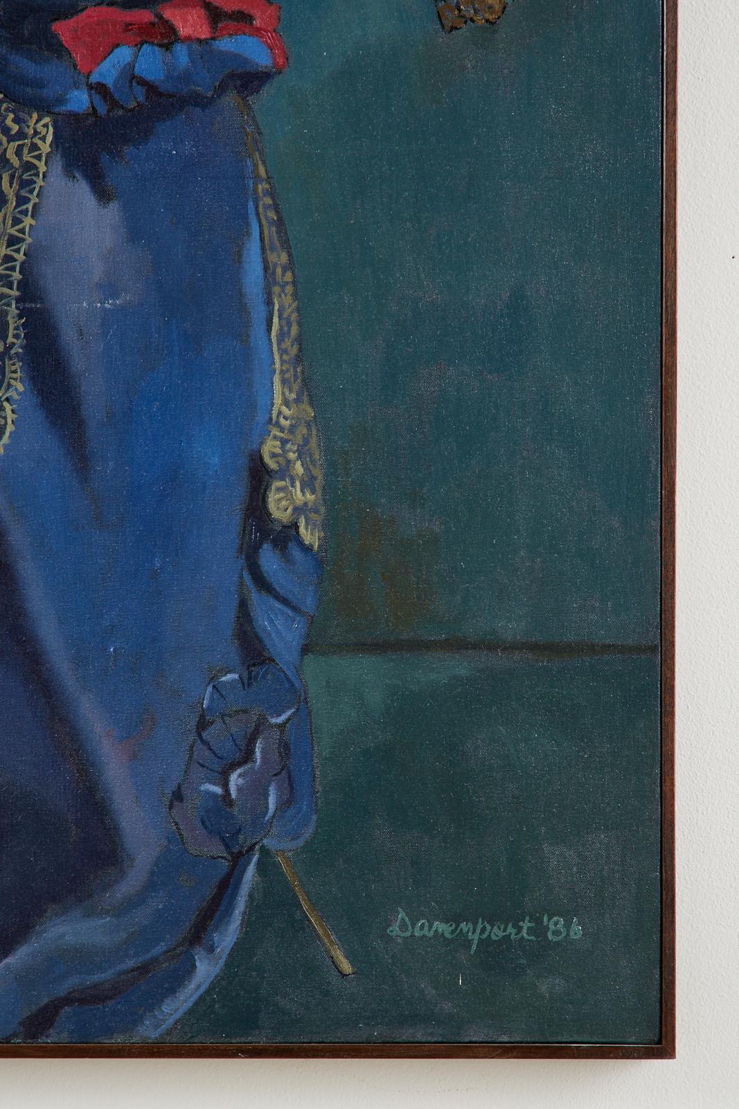 Huile sur toile « Coronation » de Jill Davenport, 1986 en vente 2