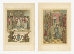 Coronation of Louis XII and Order of Saint Michael, Antique Pair, 1882