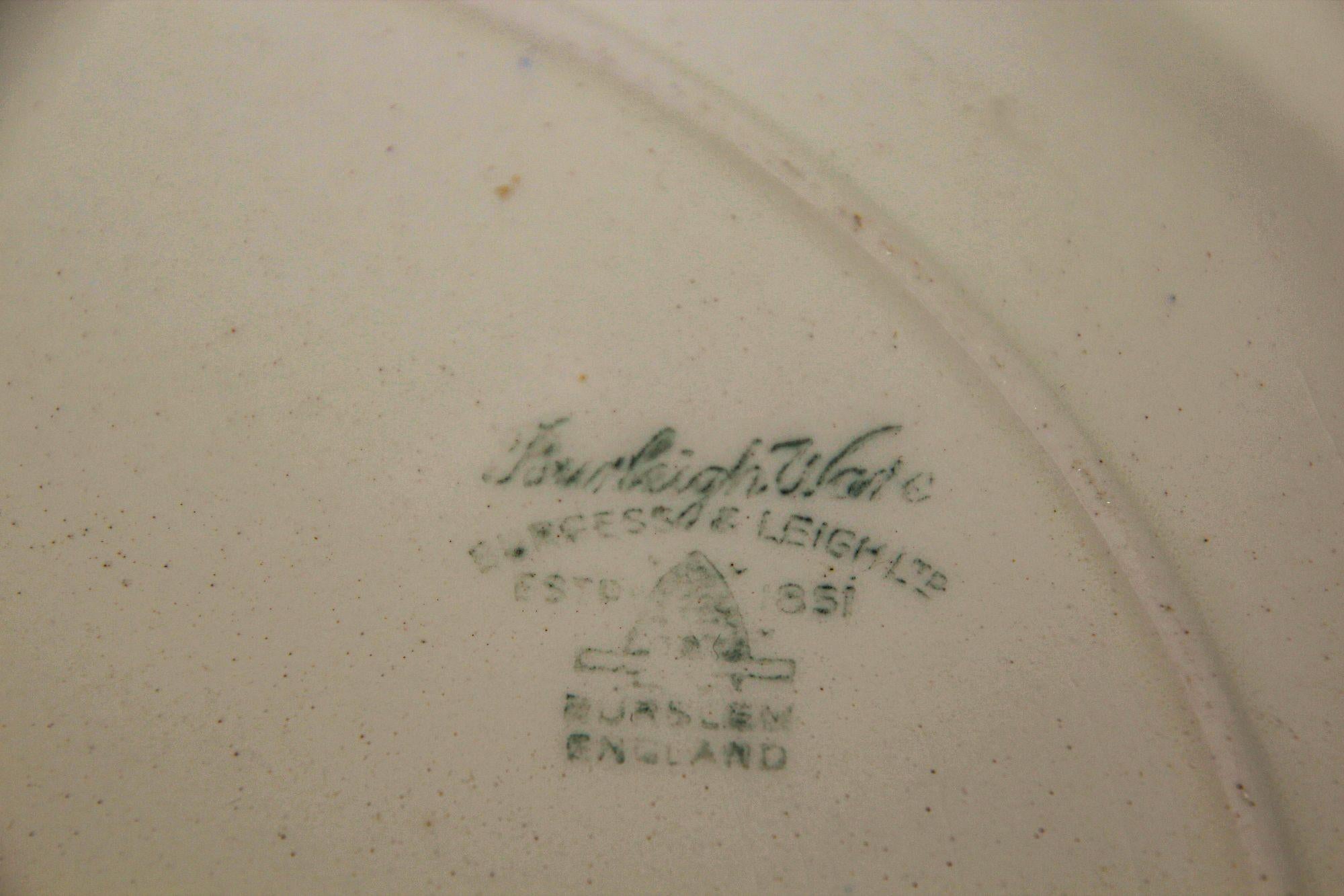 Hand-Crafted Coronation Plate Queen Elizabeth II June 2nd 1953 Burleigh Ware Burslem England For Sale