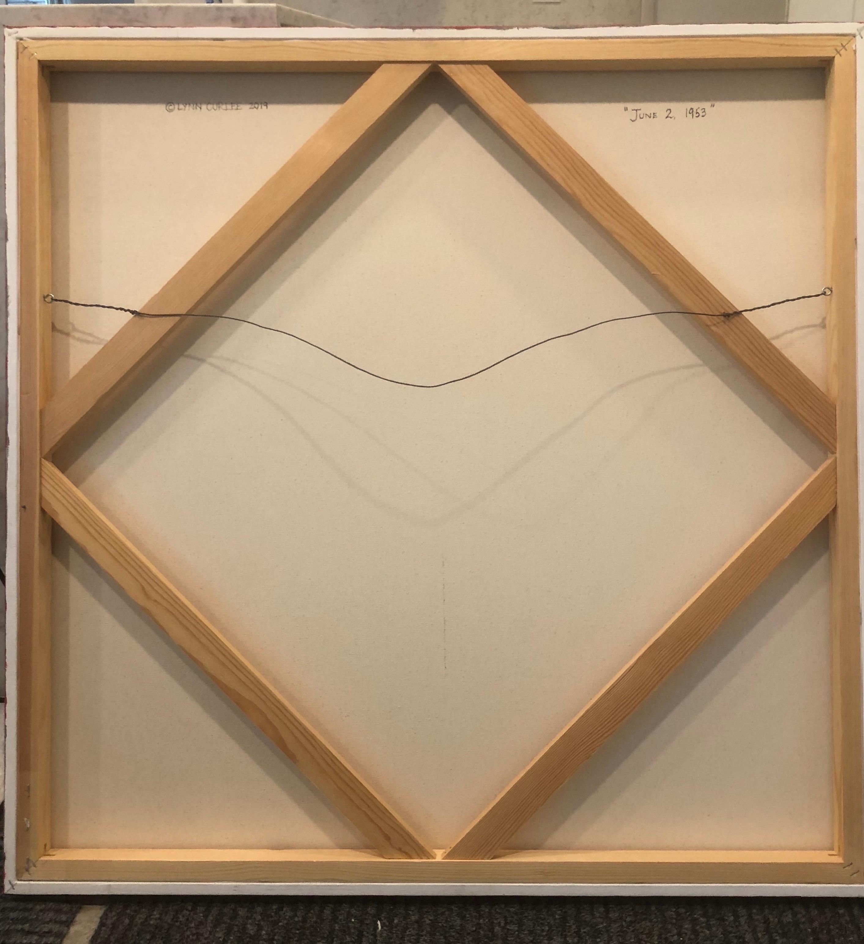 Ritratto dell'incoronazione della Regina Elisabetta II   -  dipinto originale di Lynn Curlee In condizioni ottime in vendita a New York, NY