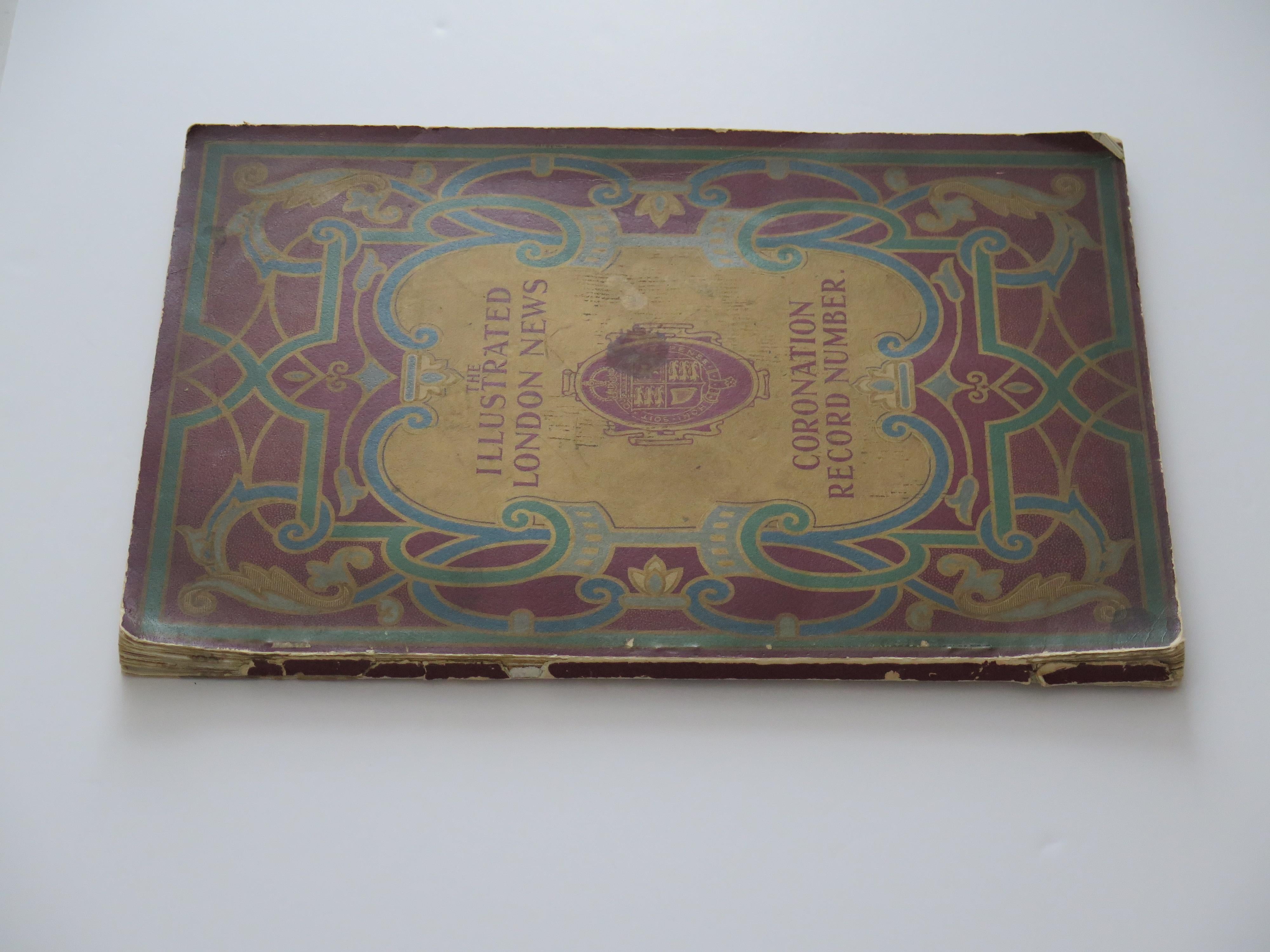 Edwardian Coronation Record of King George V by The Illustrated London News , London 1911 For Sale