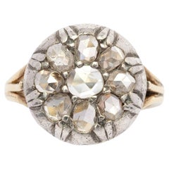 Corone' rose cut diamond Italian grandmother ring