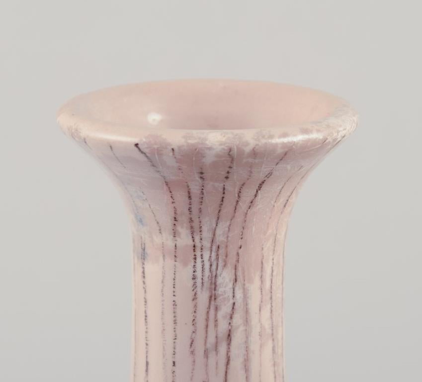 Ceramic Coronetti Cunardo, Italy. Narrow-necked ceramic vase. Approx. 1960s For Sale